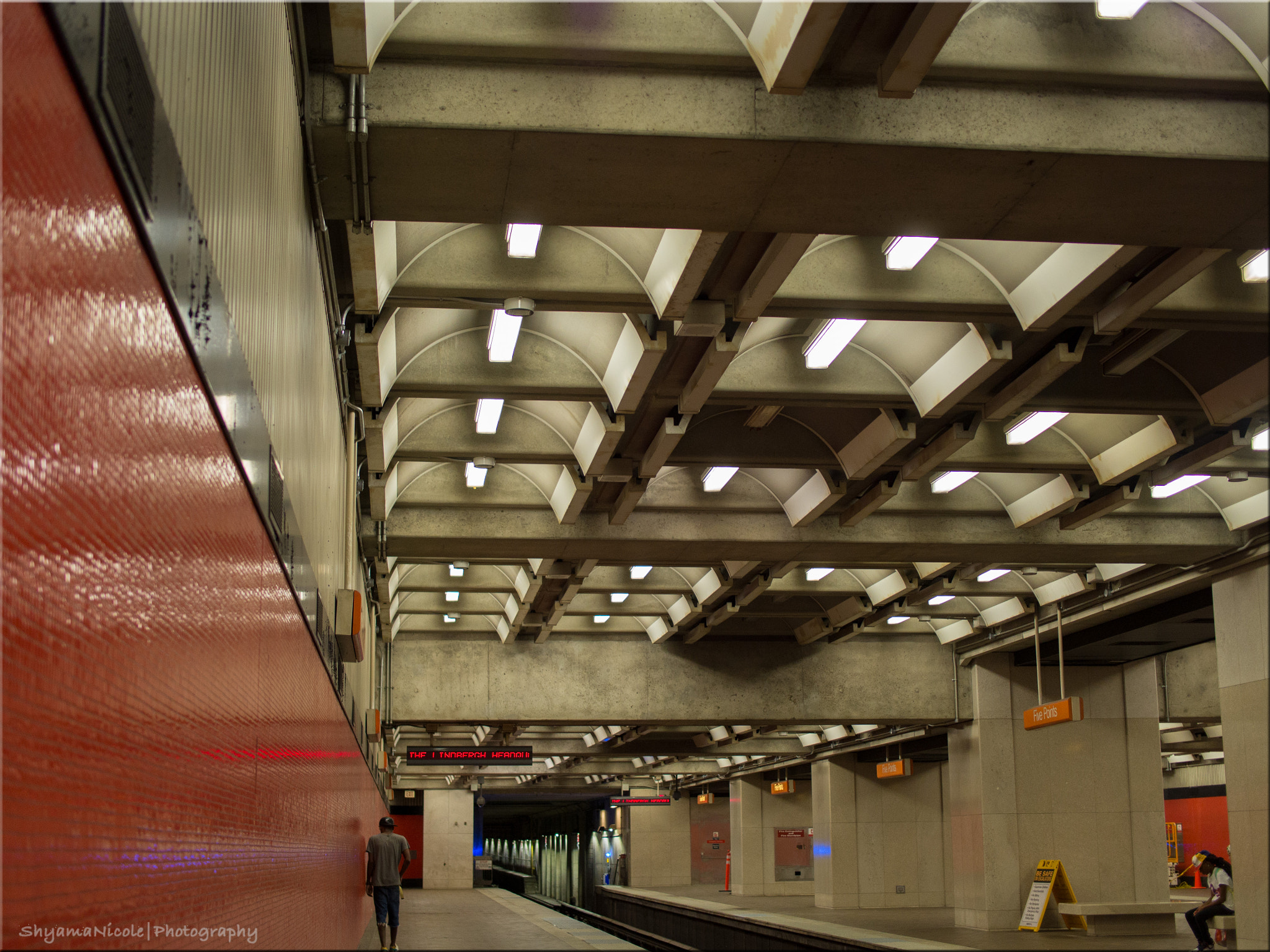 Panasonic Lumix DMC-GH3 + Olympus M.Zuiko Digital 25mm F1.8 sample photo. Atlanta five points station photography