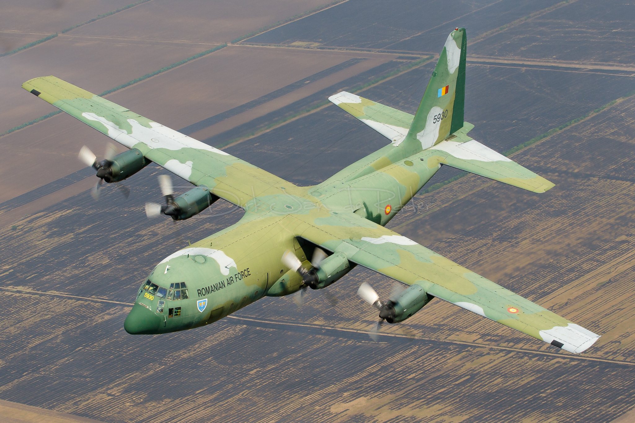 Canon EOS 20D sample photo. Romanian air force c-130b hercules 5930 photography