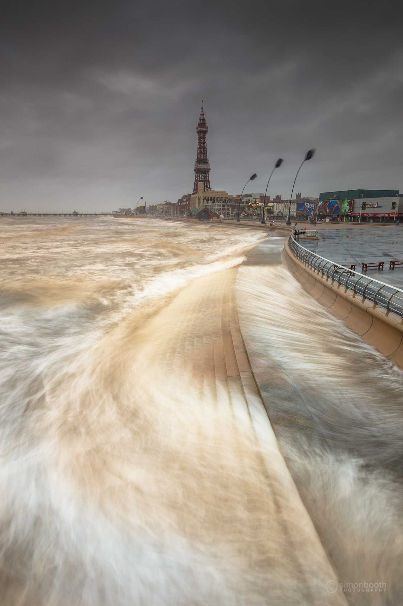 Canon EOS-1D X + Canon EF 16-35mm F4L IS USM sample photo. Blackpool sea front, lancashire, north west, united kingdom photography