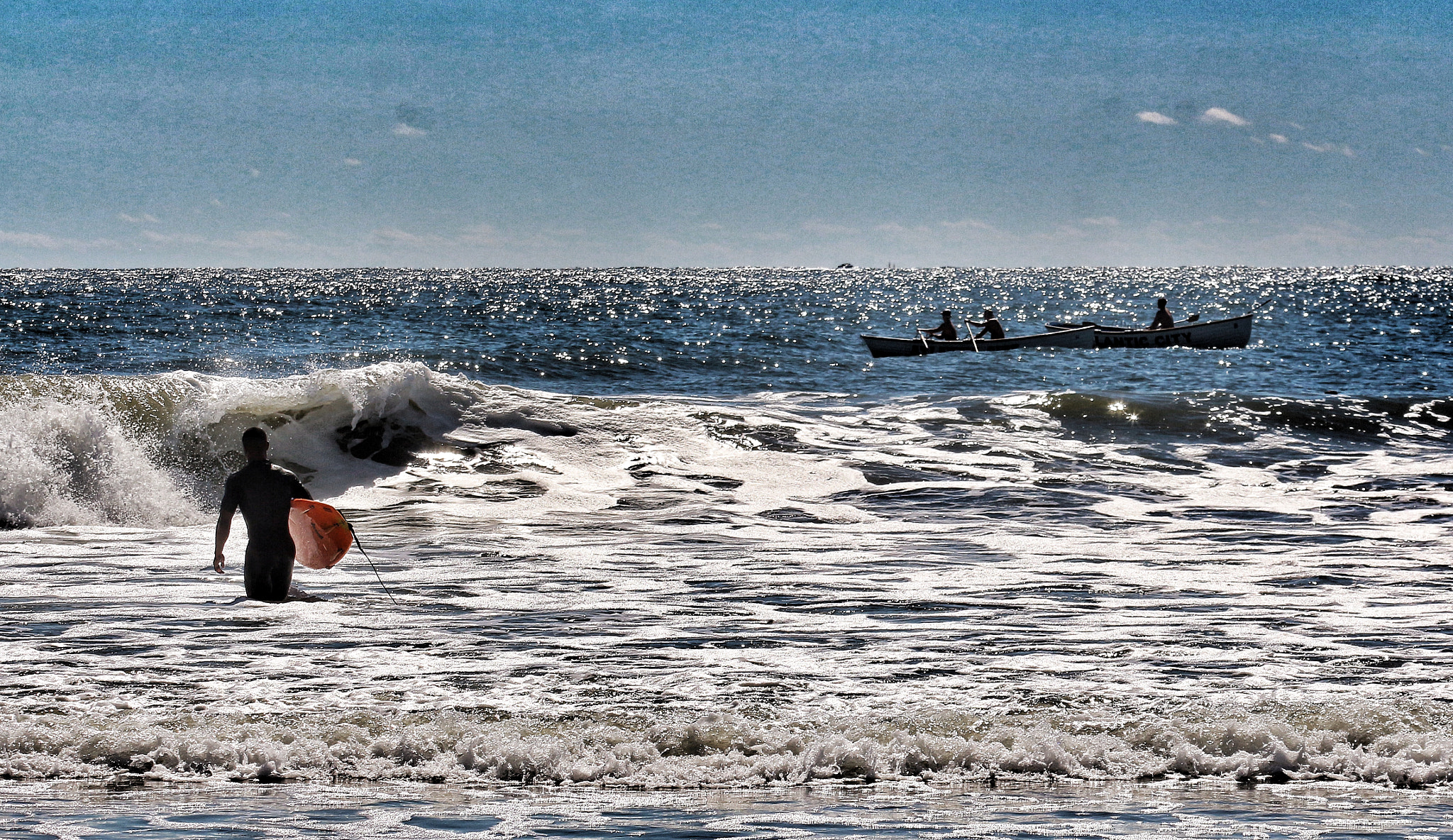 Canon EF 70-300mm F4-5.6L IS USM sample photo. Surfer vs ,lifeguard series photography