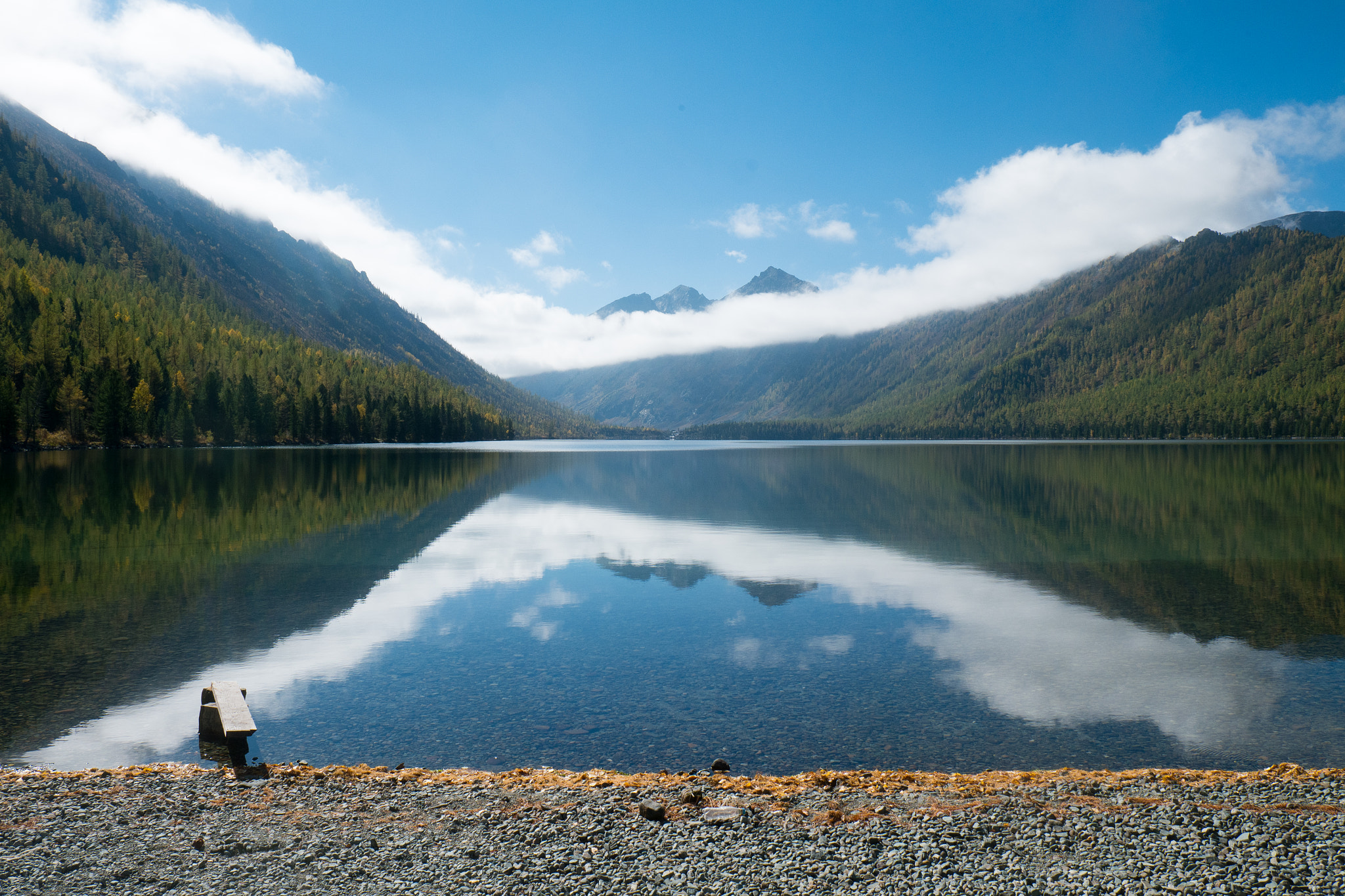 Fujifilm X-A1 + Fujifilm XF 18-55mm F2.8-4 R LM OIS sample photo. Multinskiye lower lake photography