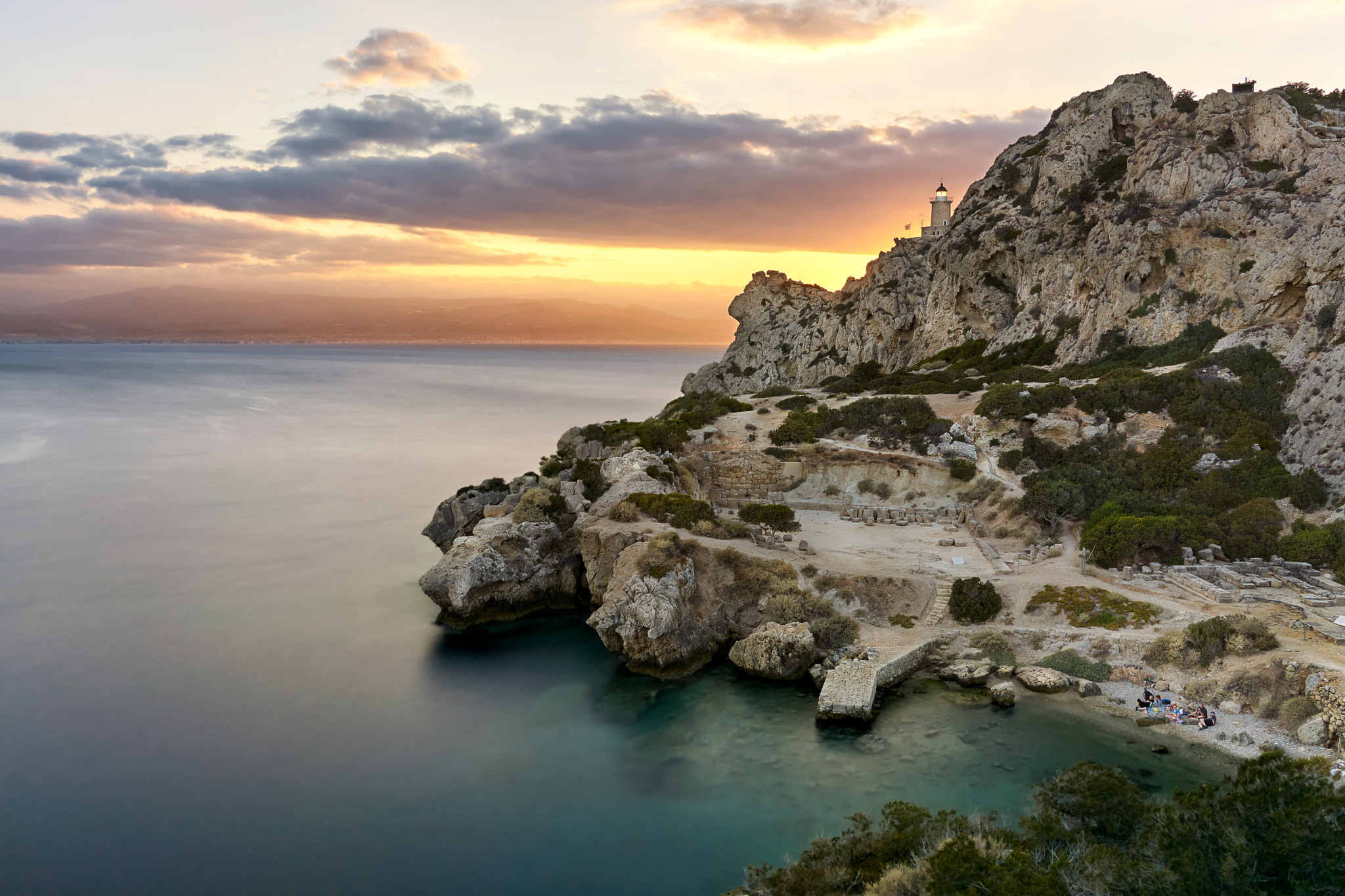 Sony ILCA-77M2 sample photo. Backlit light house "faros melagavi" photography