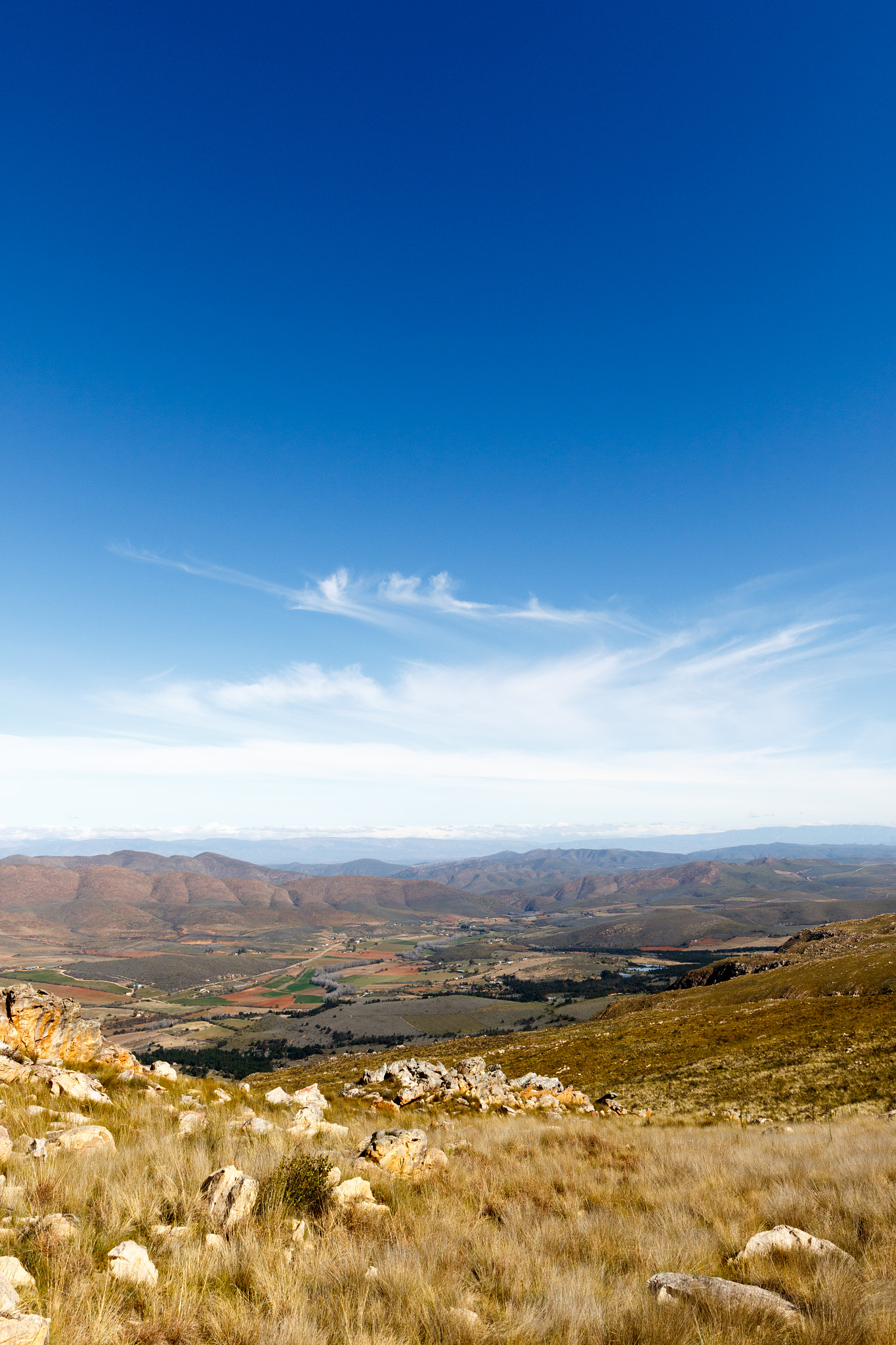 Canon EOS 7D Mark II sample photo. Portrait view - clouds over the swartberg valley in south africa photography