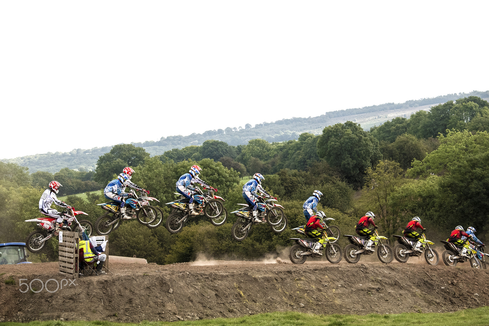 Nikon D500 sample photo. Motocross multiplicity photography