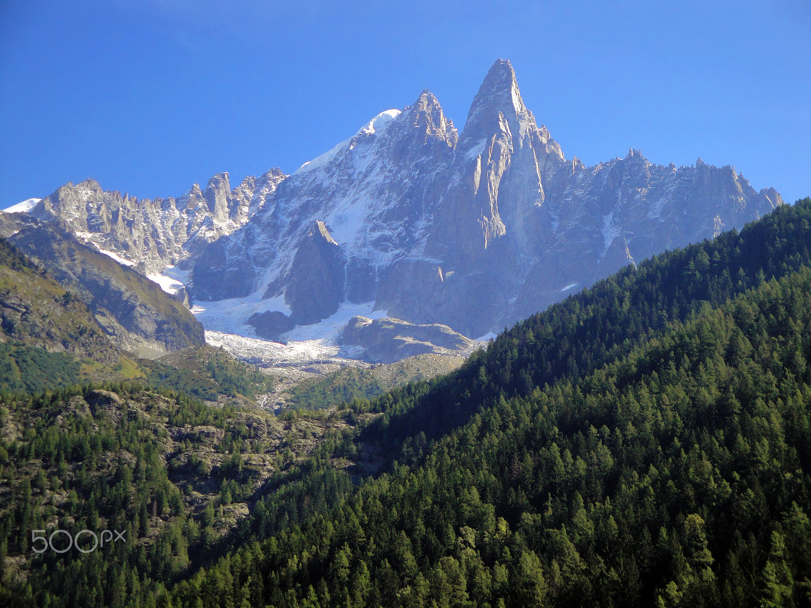 Sony DSC-W270 sample photo. Aiguille verte and les drus, mont blanc massif #2 photography