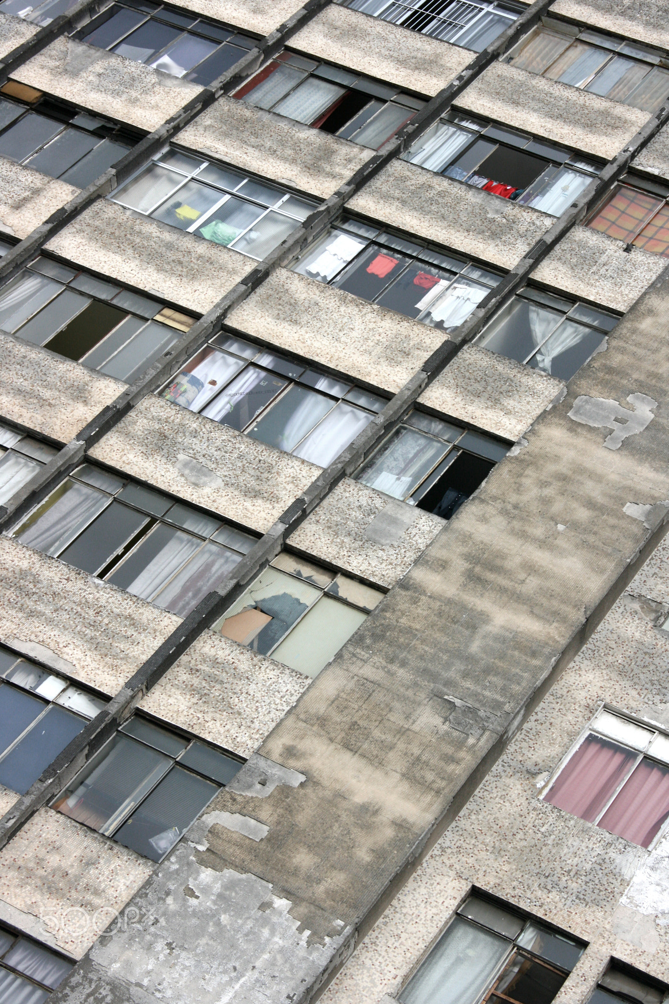 Rundown Facade in Sao Paulo