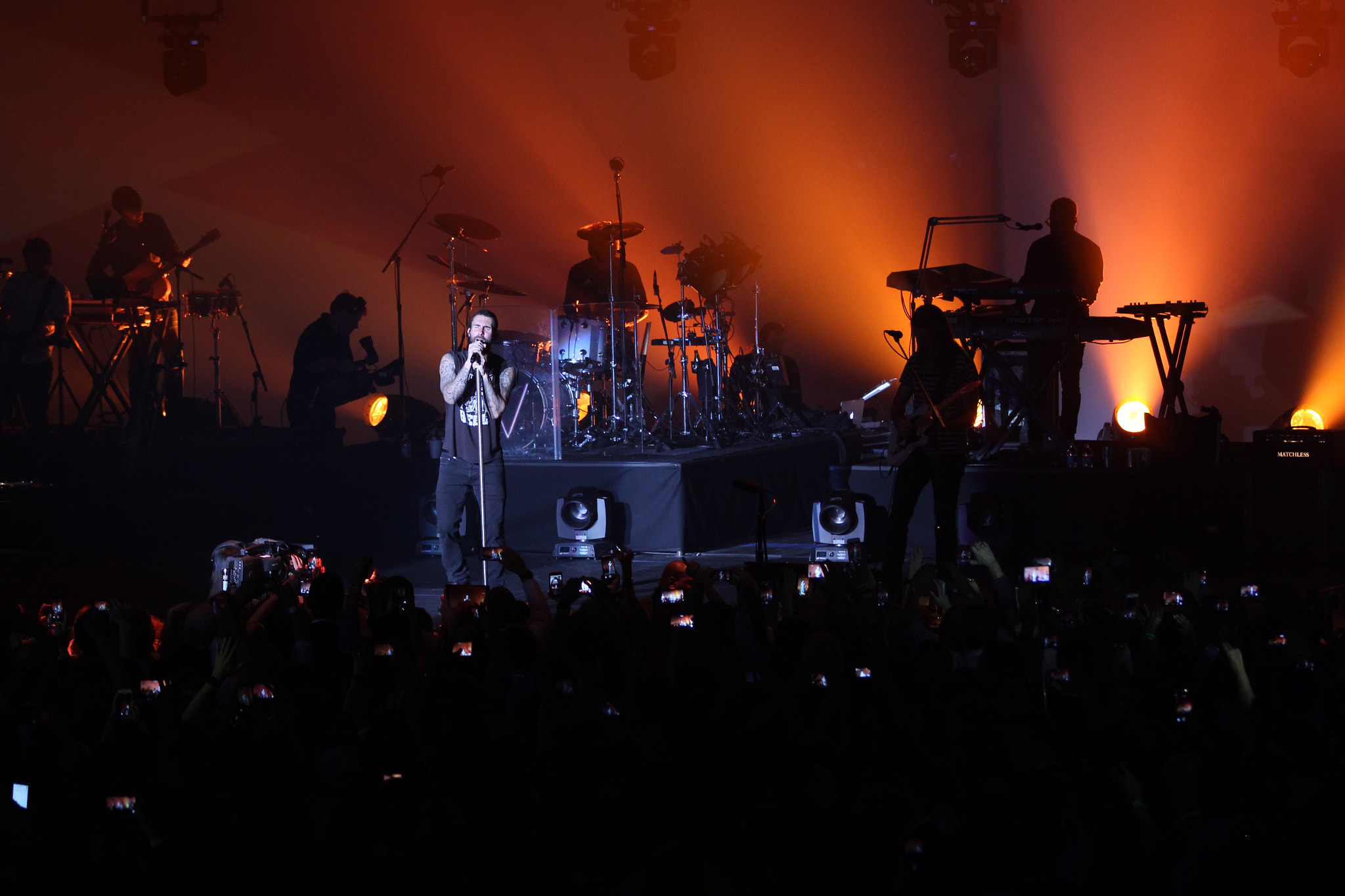 Canon EF 70-200mm F2.8L IS II USM sample photo. Las vegas maroon5 photography