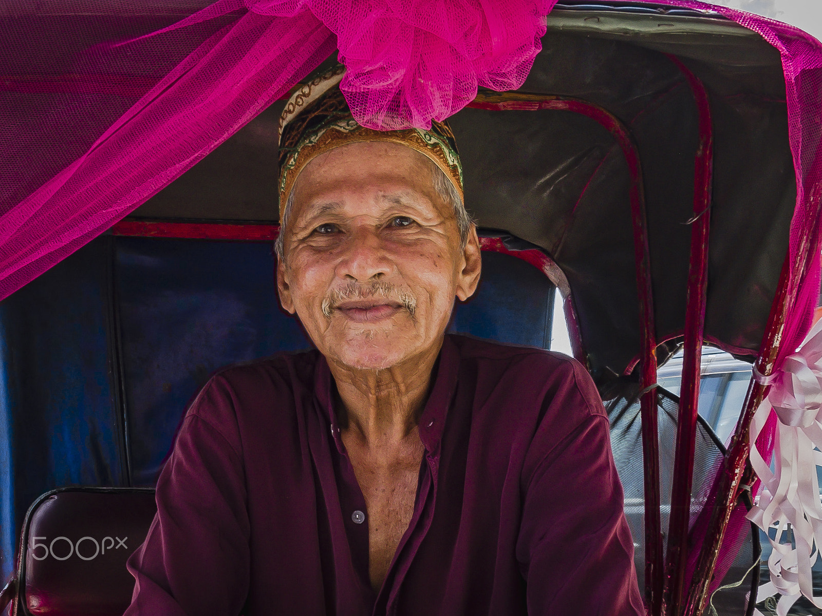 Pentax K-30 + Sigma sample photo. Trishaw driver photography