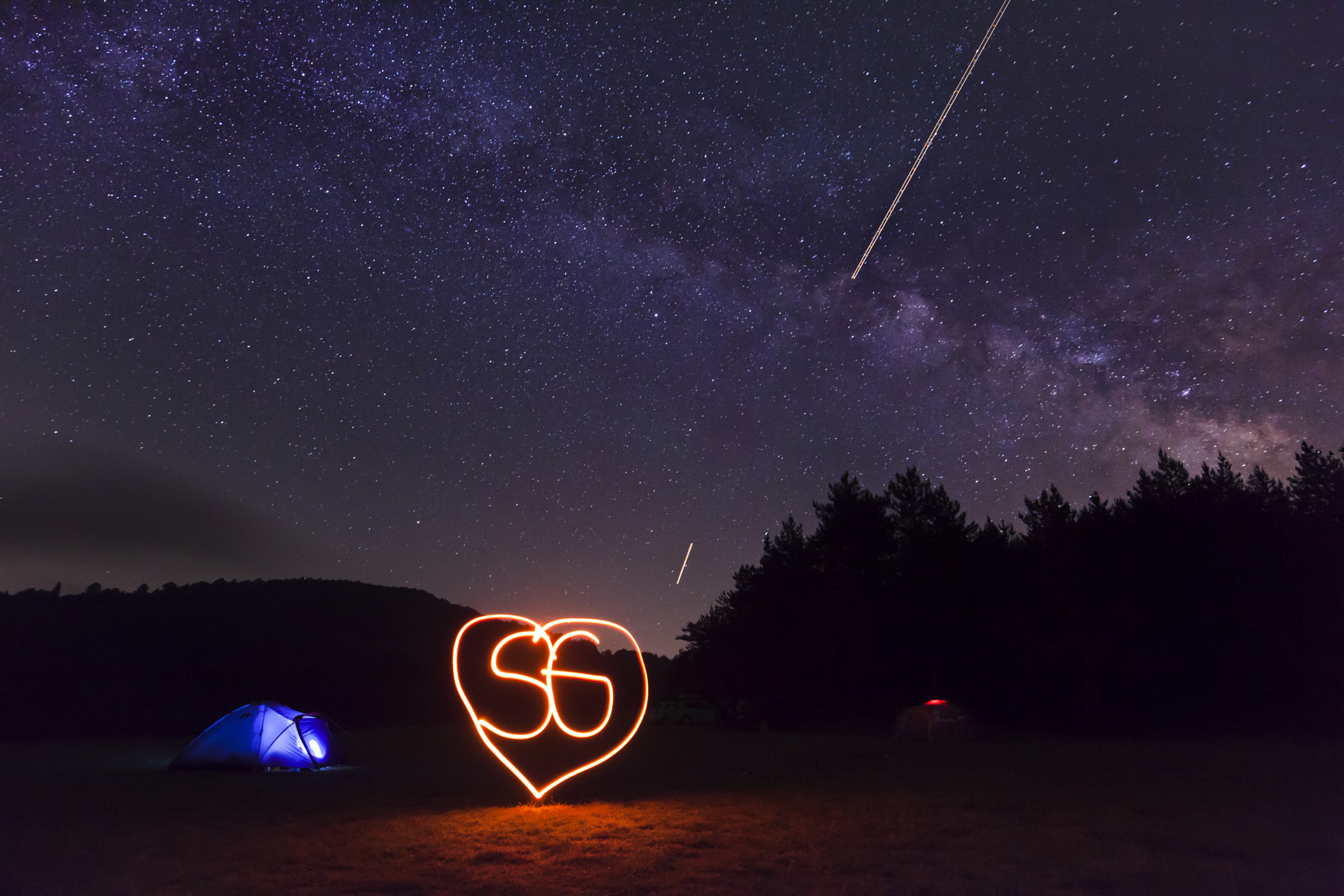 Canon EF 16-35mm F4L IS USM sample photo. Light painting for my love gökçe photography