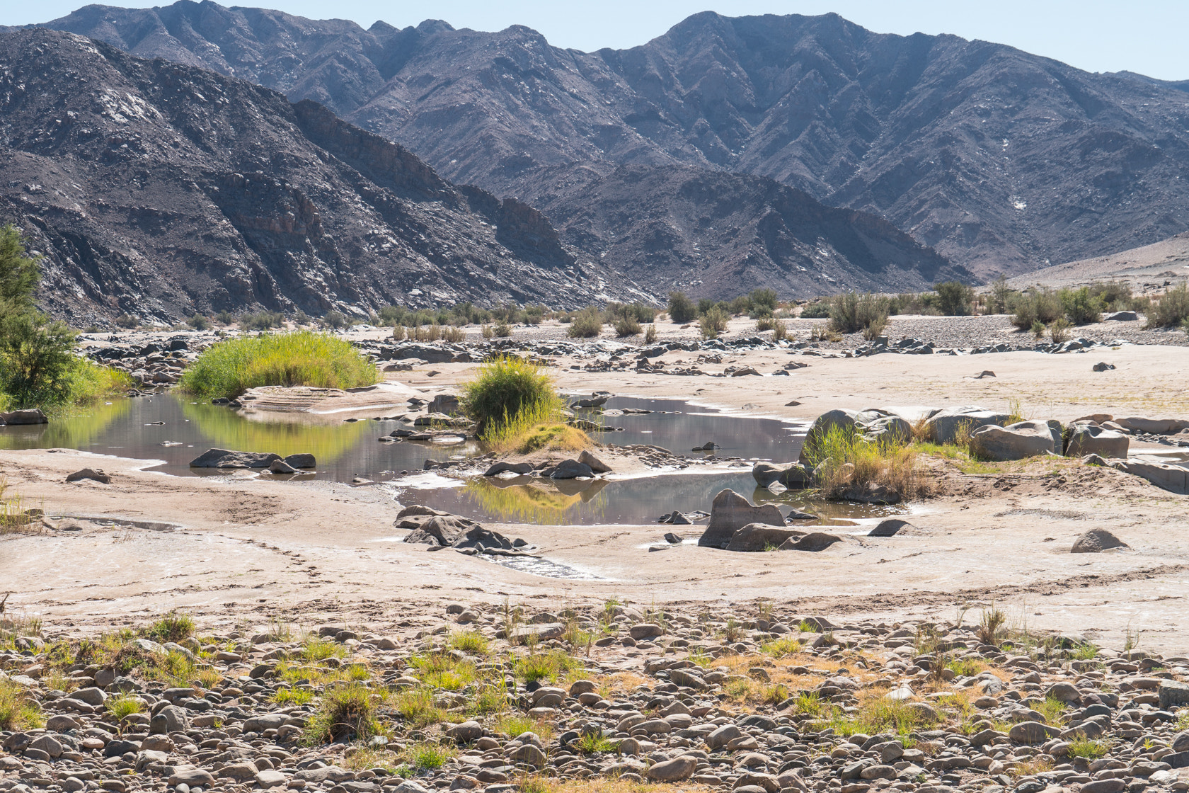 Sony E 18-200mm F3.5-6.3 OSS sample photo. Orange river, namibia photography