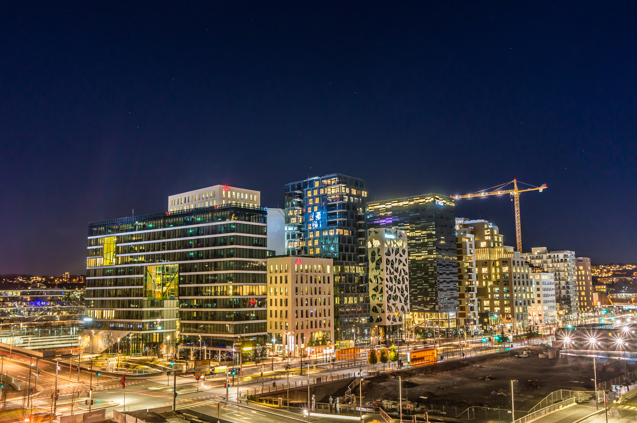 Sony Alpha NEX-F3 sample photo. The nightview in oslo , norway photography