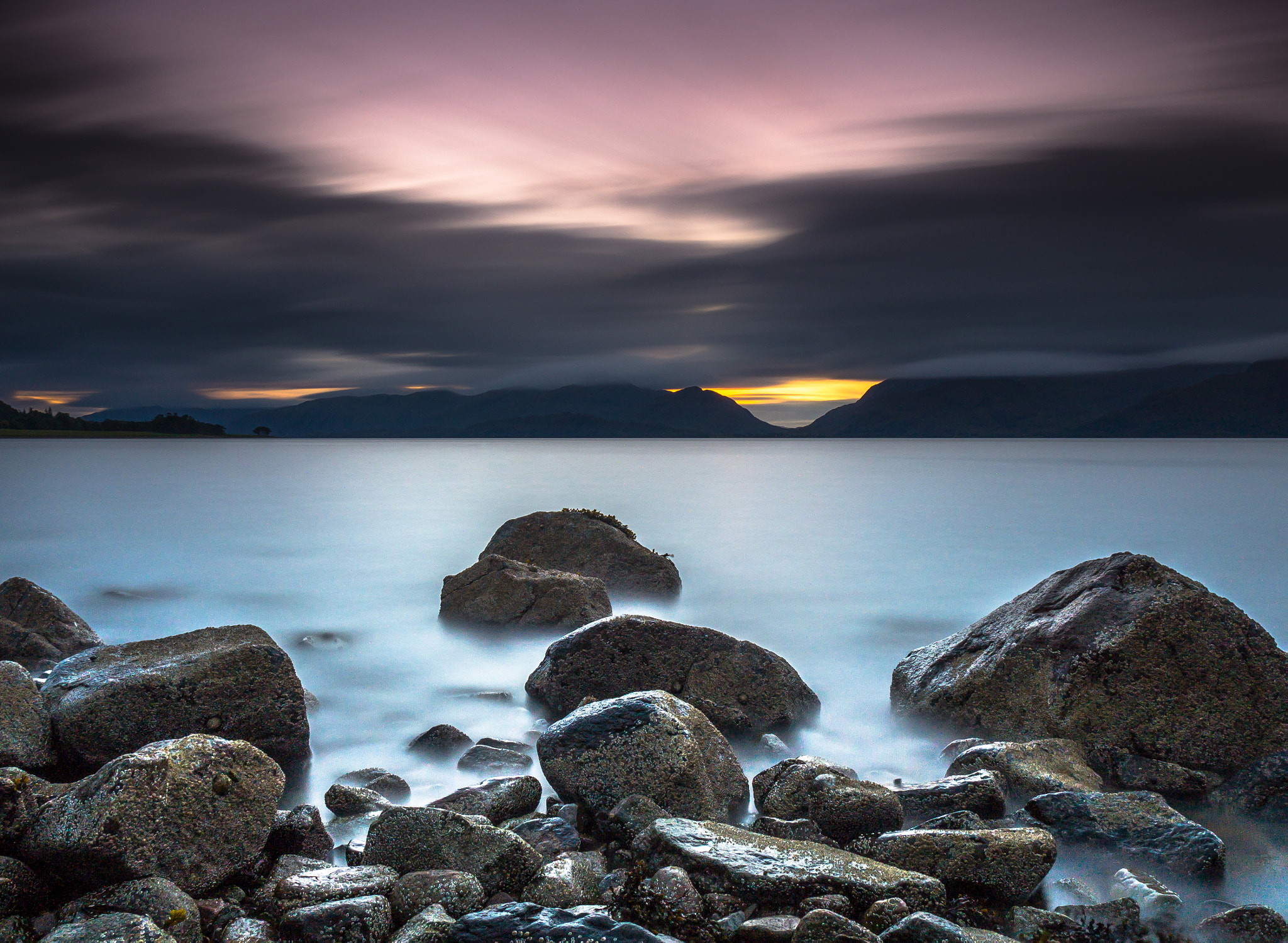 Panasonic Lumix DMC-GH3 sample photo. Loch linnhe sunset photography