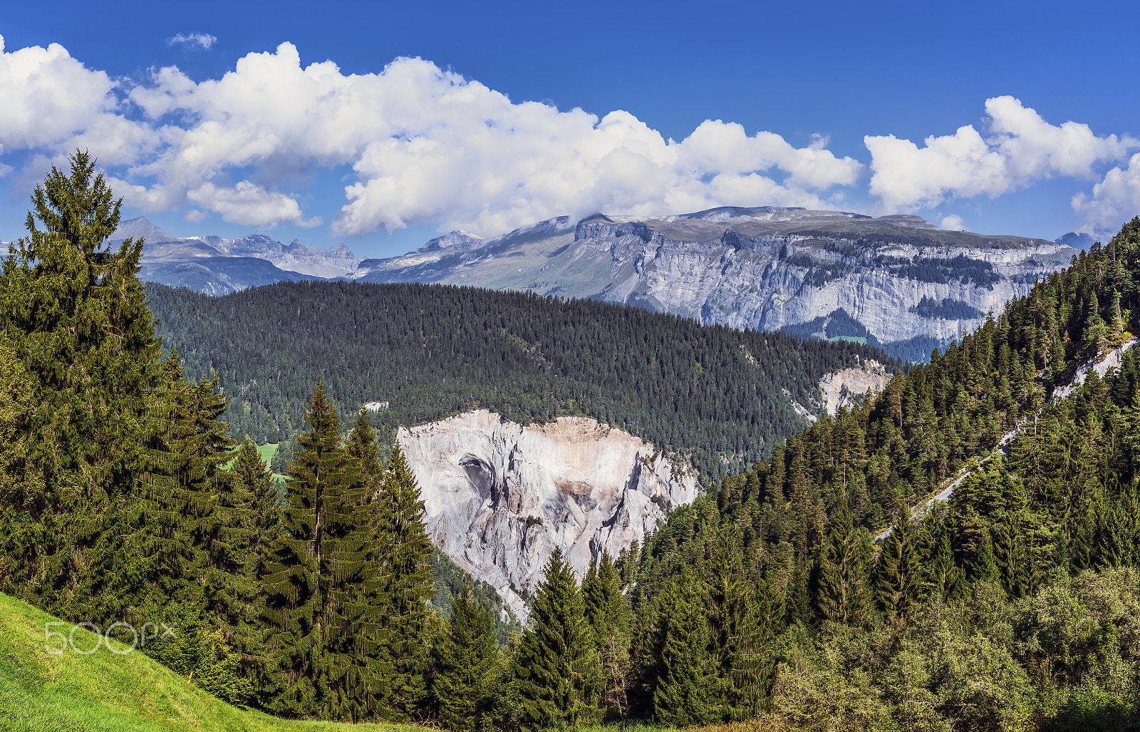 Nikon D810 sample photo. Autumnal light above surselva photography