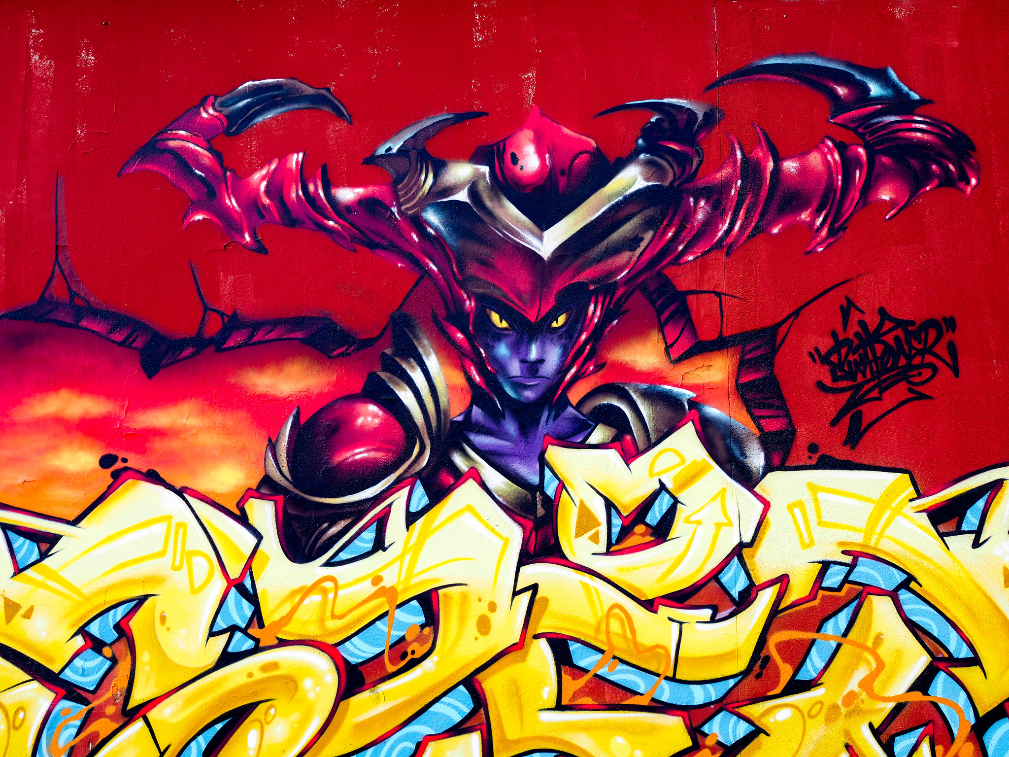 Olympus PEN-F + Olympus M.Zuiko Digital 25mm F1.8 sample photo. Graffiti on a wall in bordeaux photography