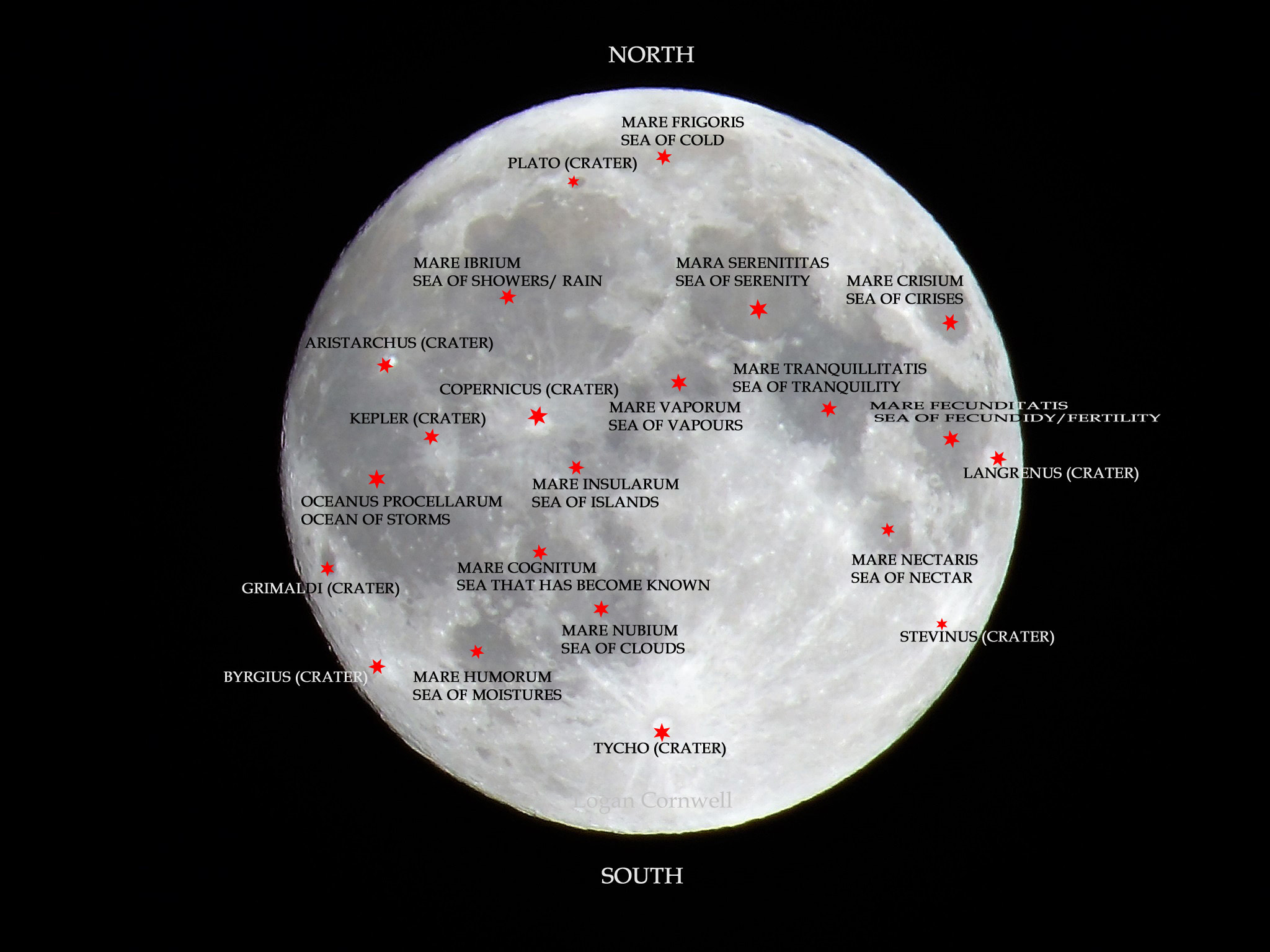 Kodak PIXPRO AZ521 sample photo. The moon names photography