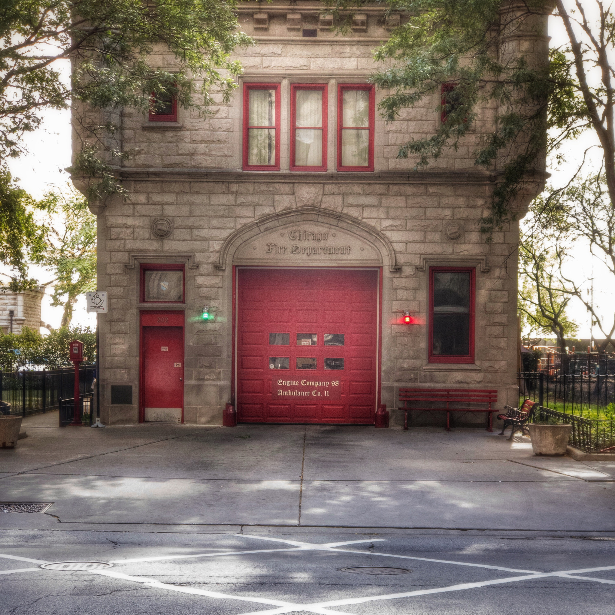 iPhone 7 Plus back camera 6.6mm f/2.8 sample photo. Chicago firehouse photography