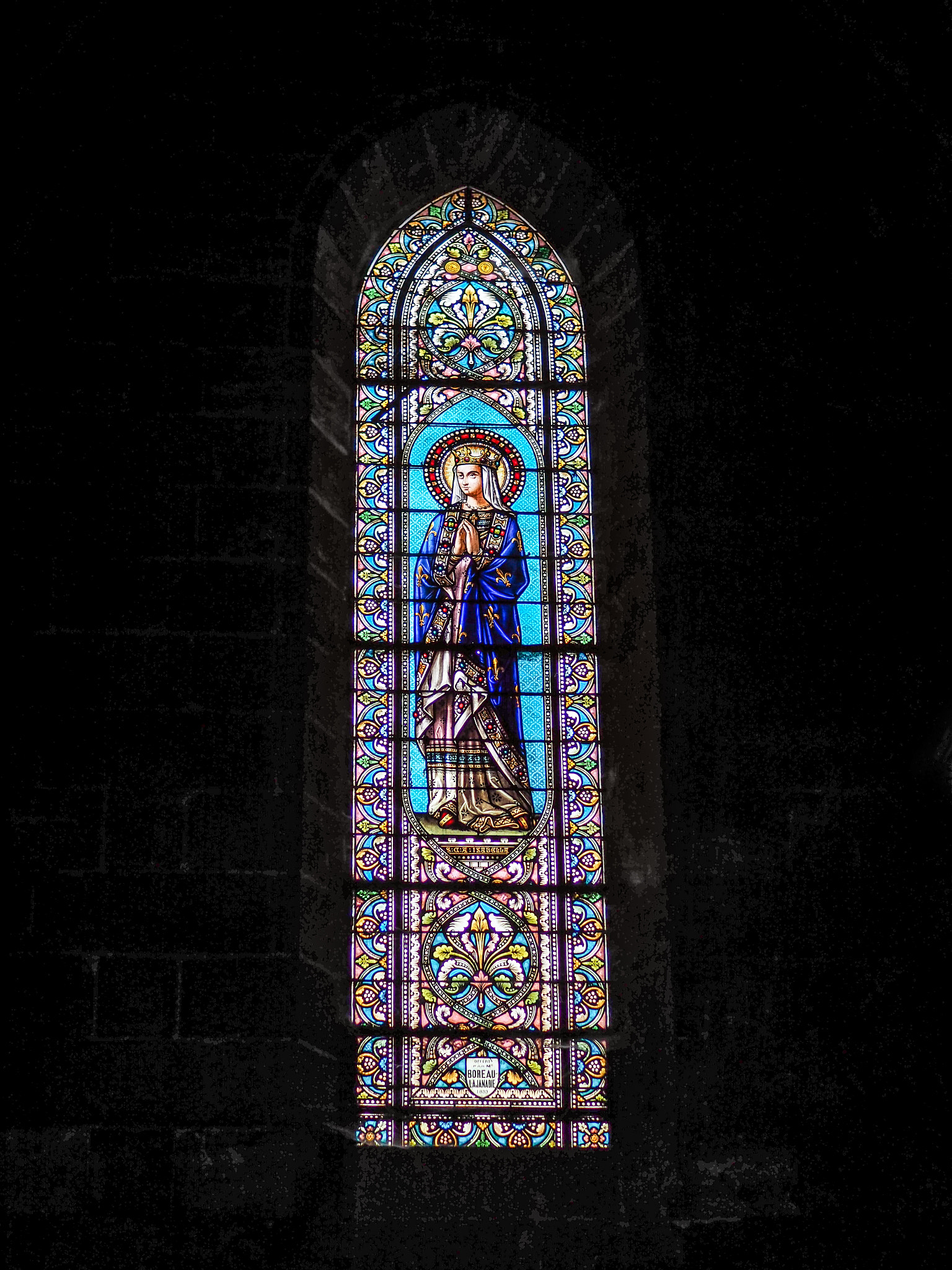 Olympus PEN-F + Olympus M.Zuiko Digital 25mm F1.8 sample photo. Stained glass windows in the church of st martial in bordeaux photography