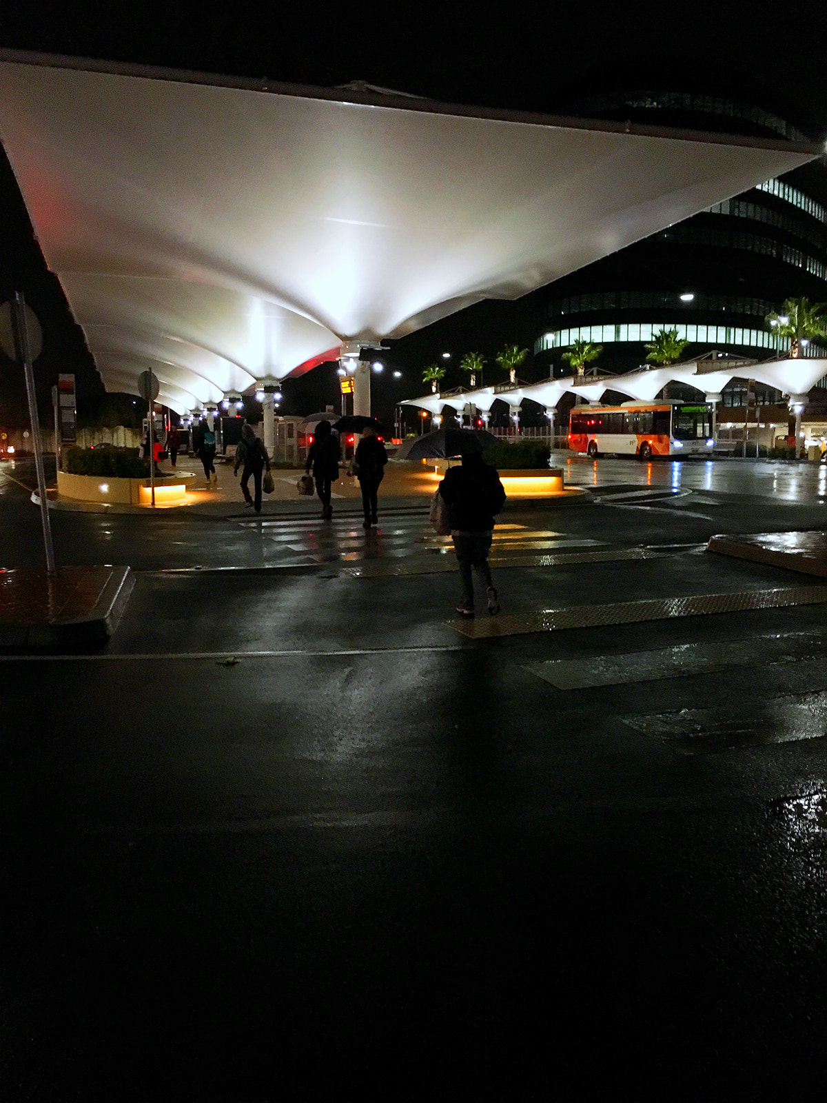 Apple iPhone8,1 sample photo. Bus terminal photography