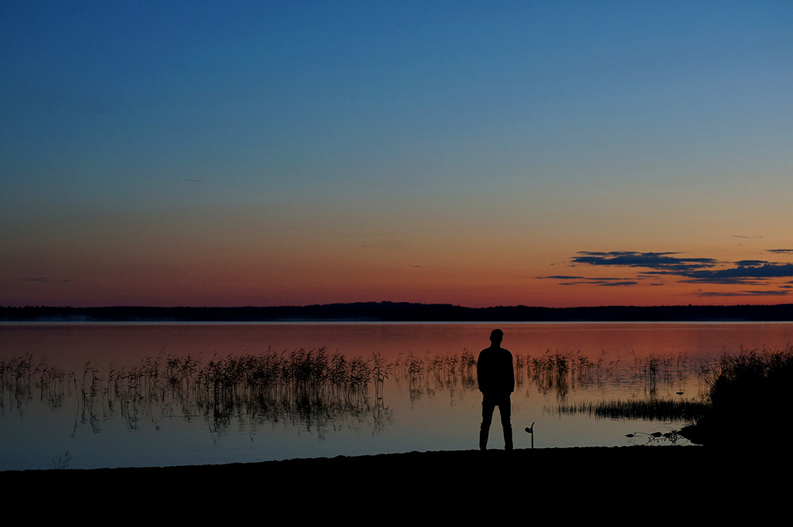 Sony SLT-A57 sample photo. White night on lake photography