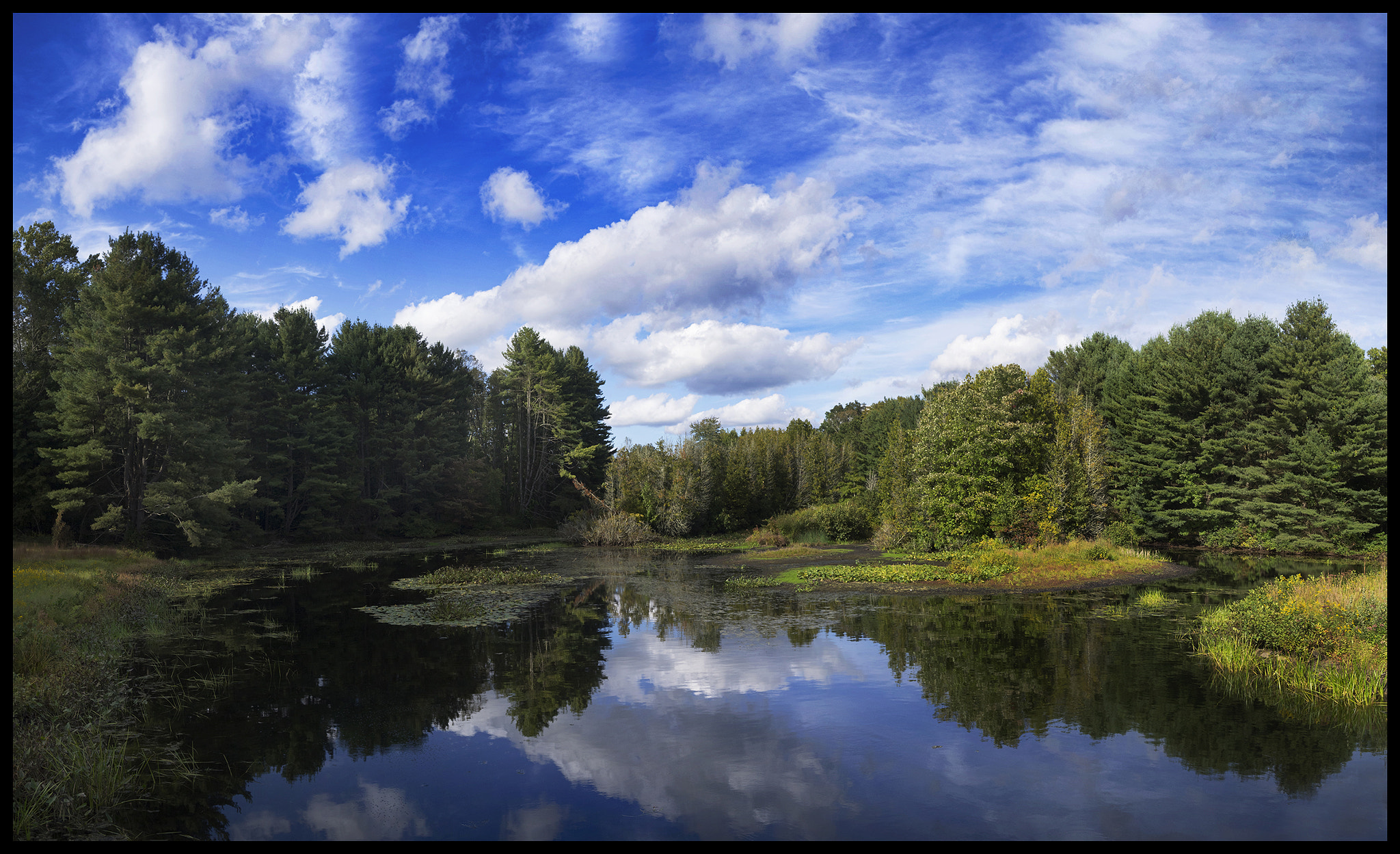 Olympus PEN E-PL2 sample photo. Lake of clouds -- panoramic photography