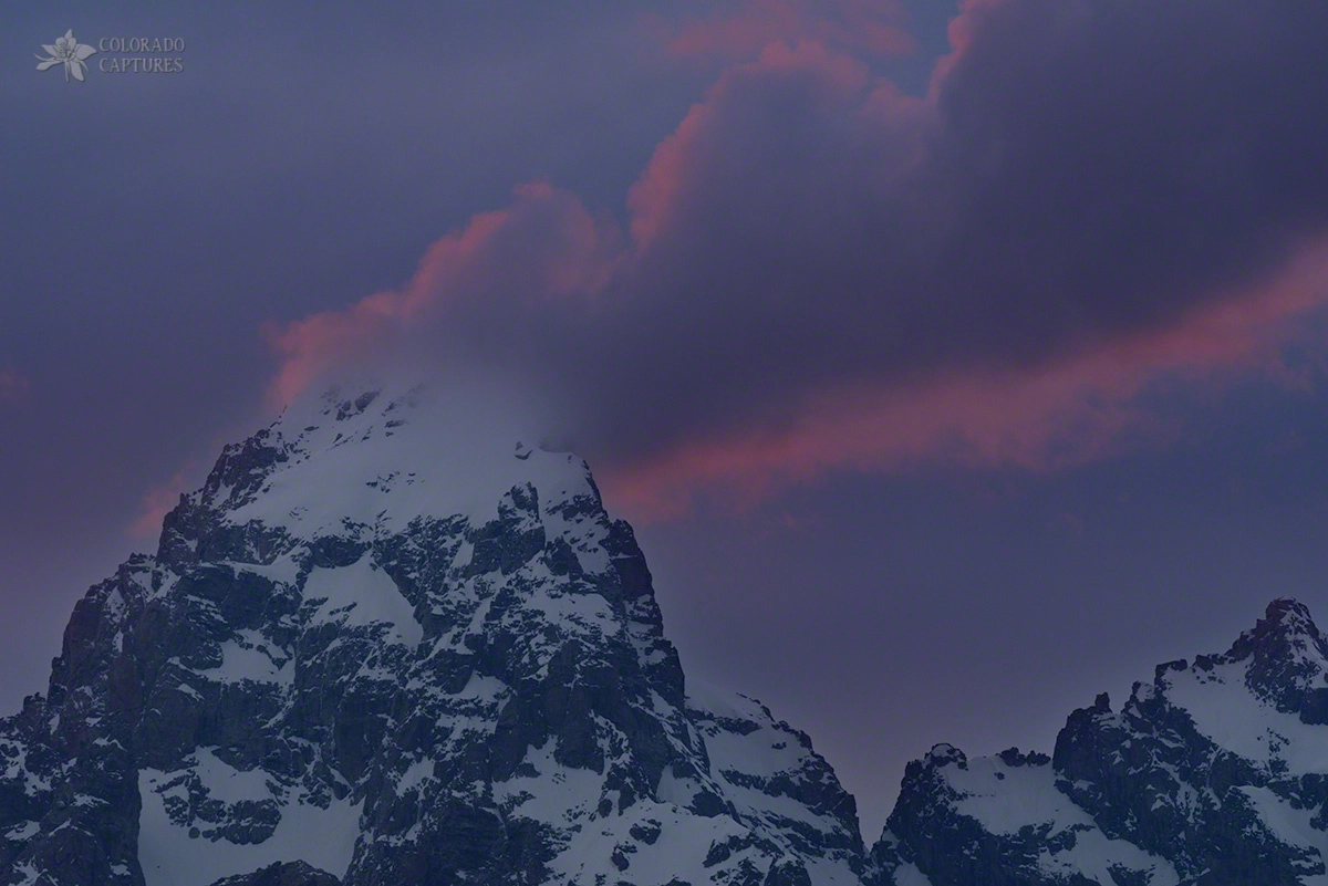 Pentax K-1 sample photo. Grand teton cloud stack photography