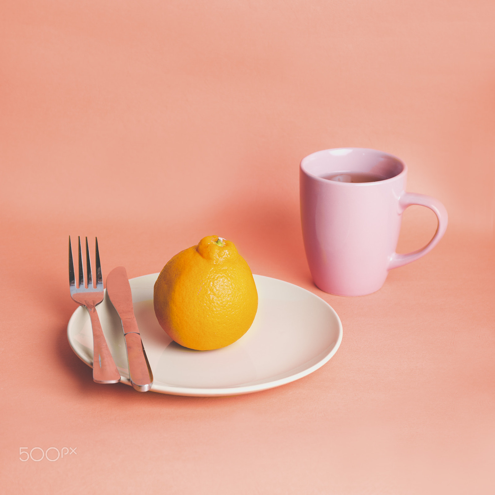 Nikon D610 sample photo. A cup of tea with an orange photography
