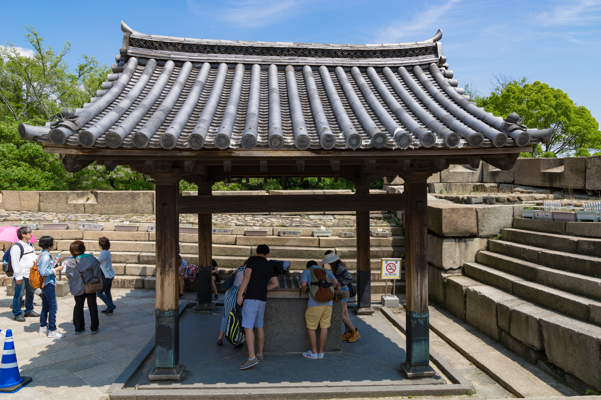 Sony FE 24-70mm F2.8 GM sample photo. Osaka castle - kimmeisui well photography