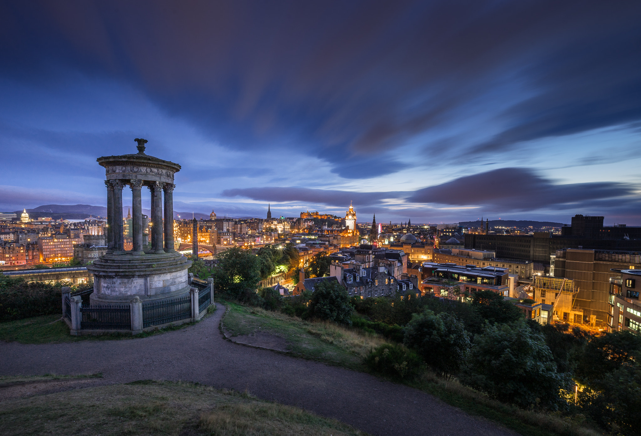 Sony a7 II + Canon EF 16-35mm F4L IS USM sample photo. -calton hill- photography