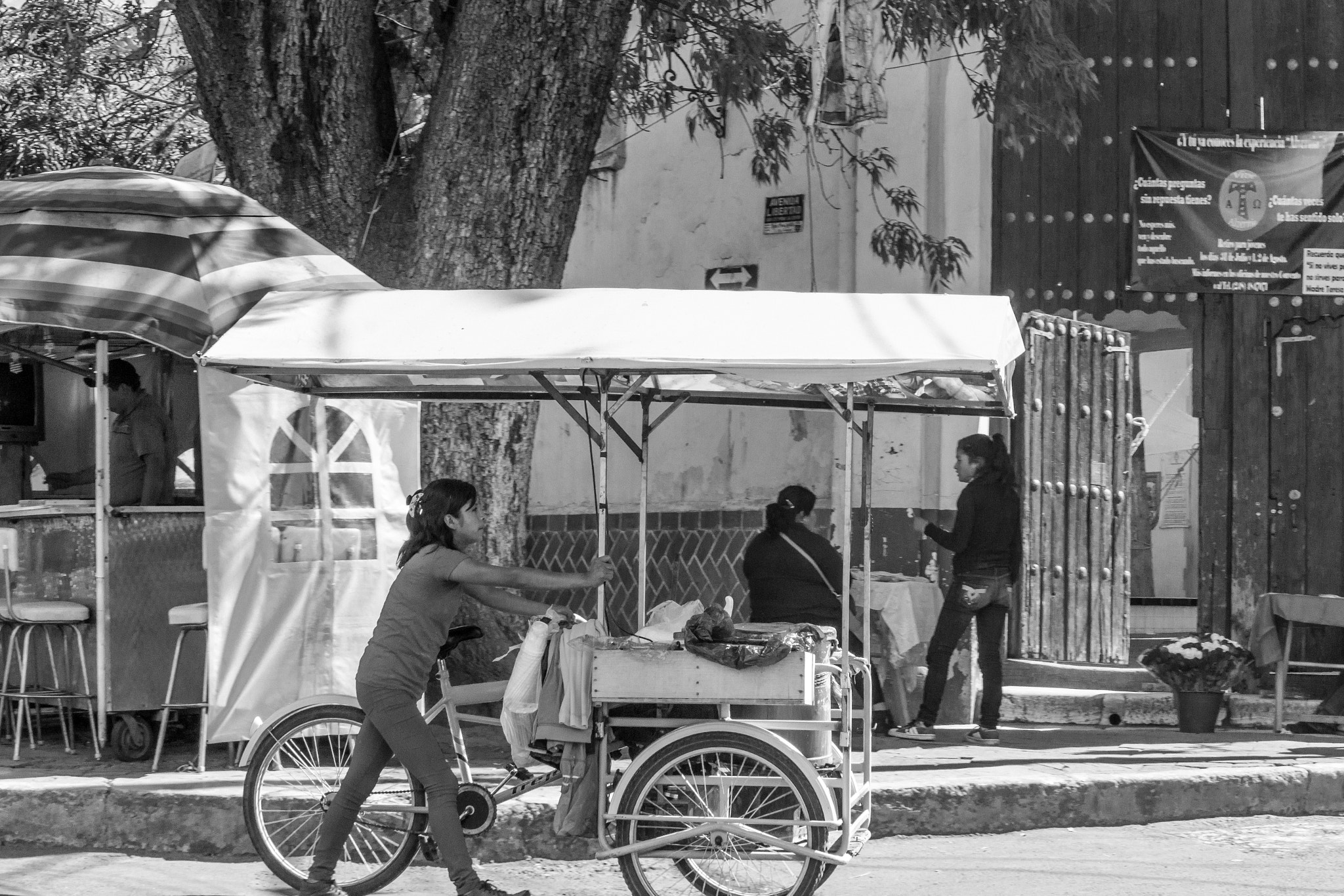 Sony SLT-A58 + Sony DT 18-55mm F3.5-5.6 SAM sample photo. The street vendor photography