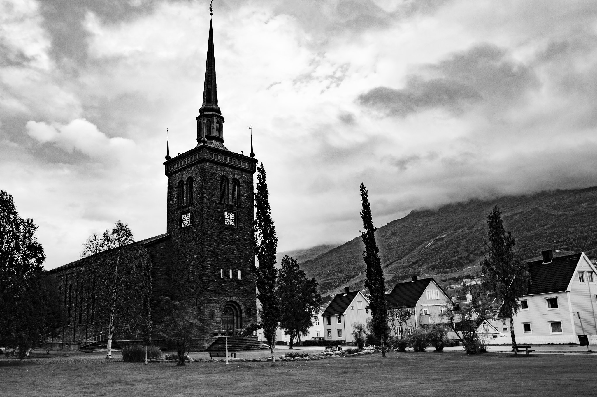 Sony SLT-A58 sample photo. Narvik kirke. norway. photography
