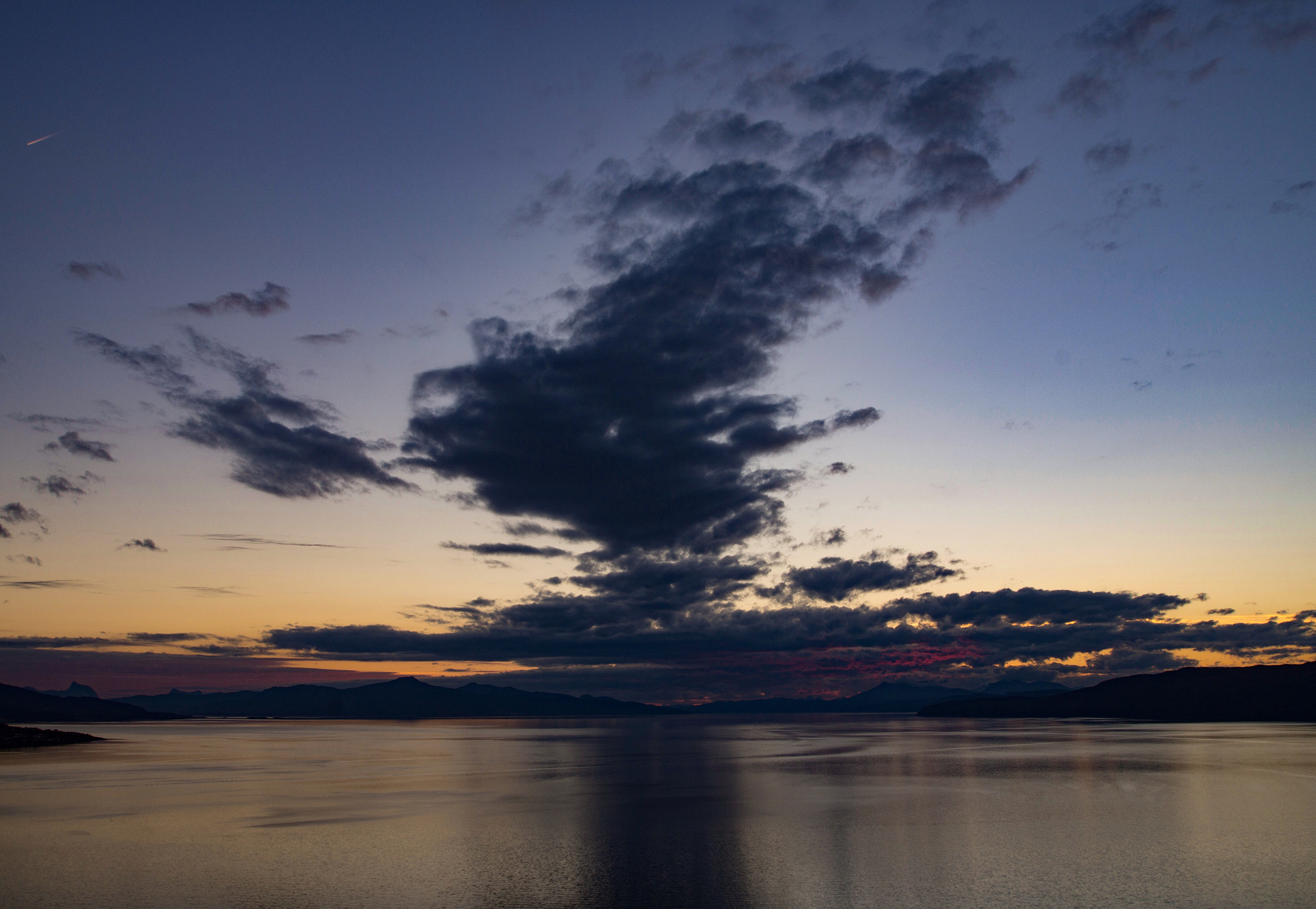 Sony SLT-A58 sample photo. Fire sunset. ofotfjorden. narvik. norway. photography