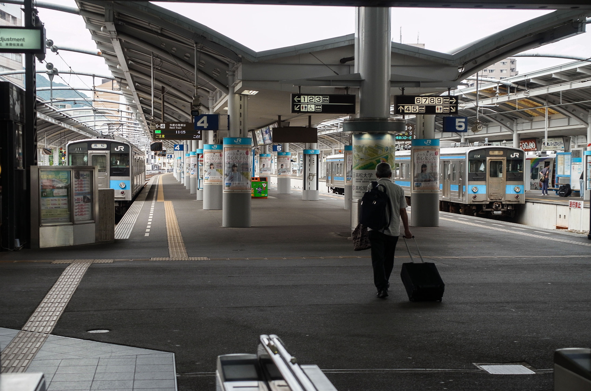 Ricoh GXR A16 sample photo. Leaving takamatsu station photography