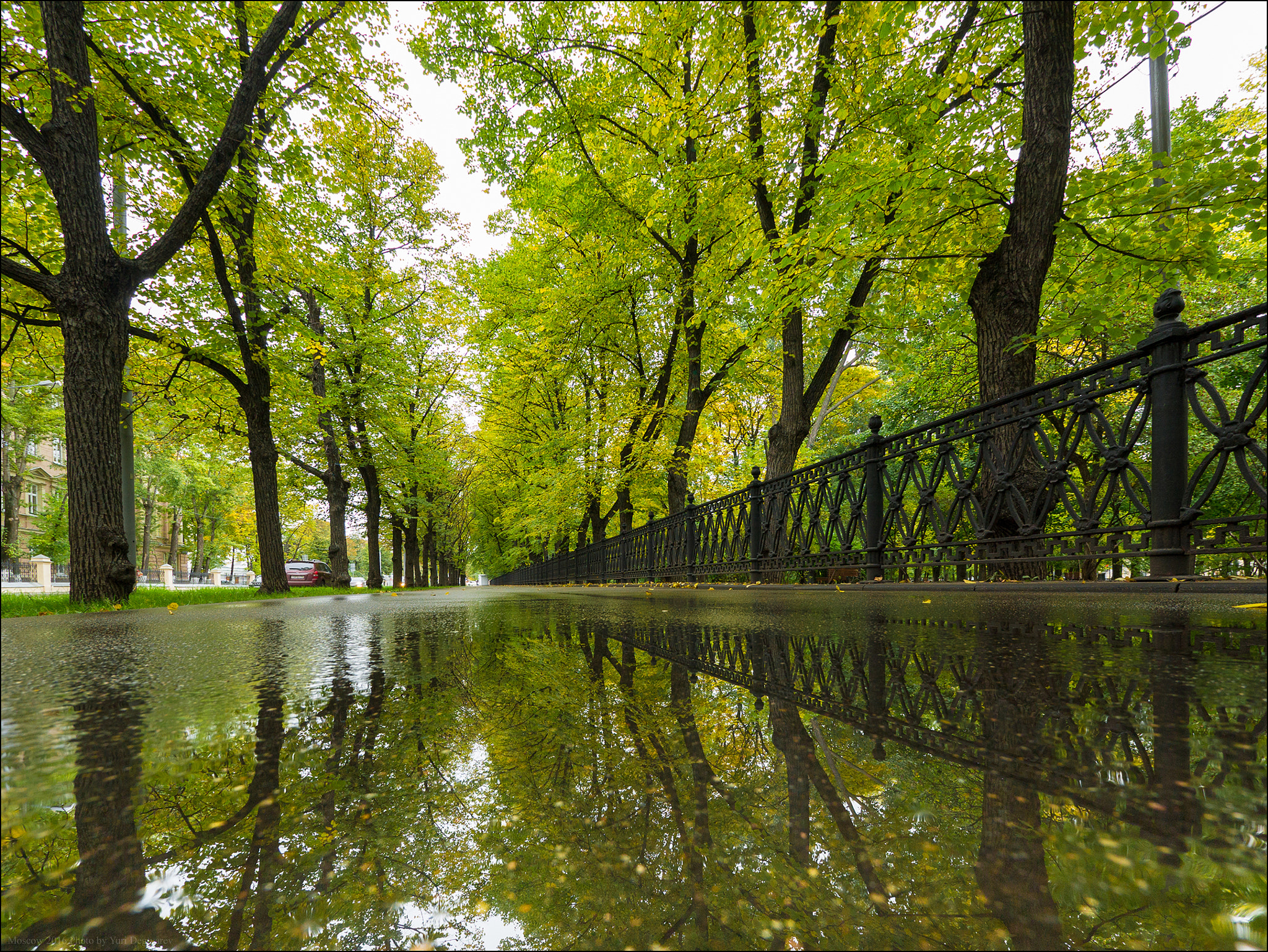 Panasonic Lumix DMC-G3 + Panasonic Lumix G Vario 7-14mm F4 ASPH sample photo. Russia. moscow. autumn on the devichye pole. photography