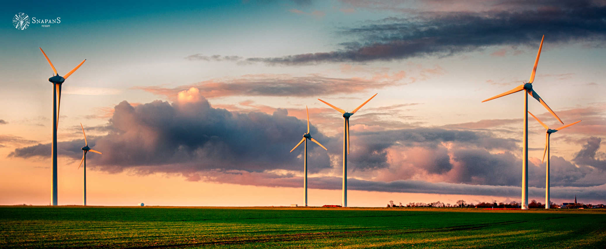 Nikon D700 + AF Zoom-Nikkor 35-70mm f/2.8D sample photo. Wind turbines in the sunset photography