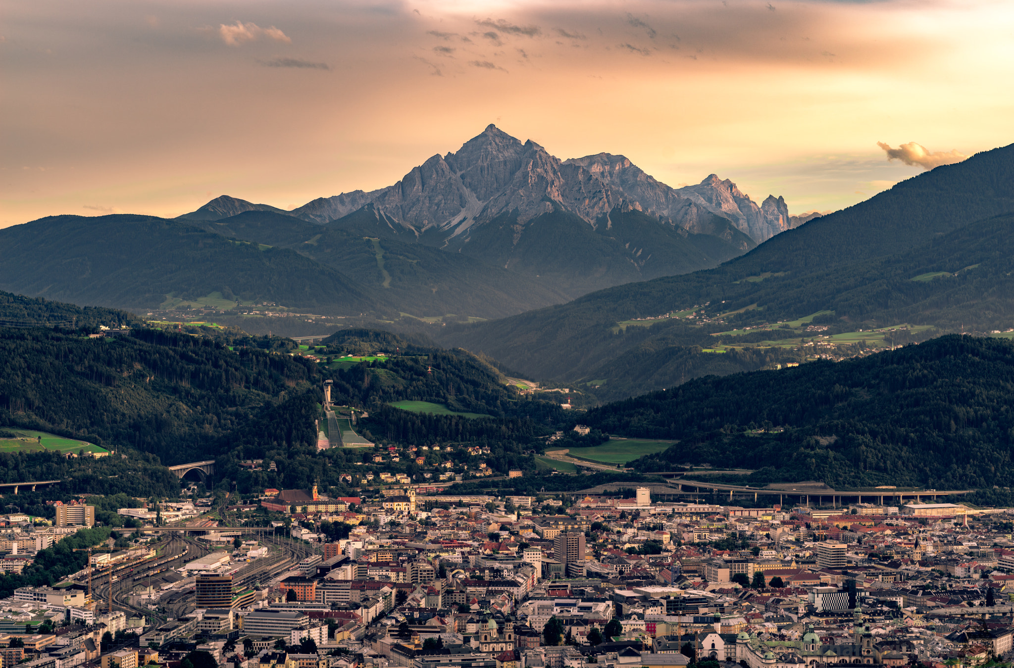 Pentax K-1 sample photo. Serles mountain range dominating innsbruck and berg isel photography