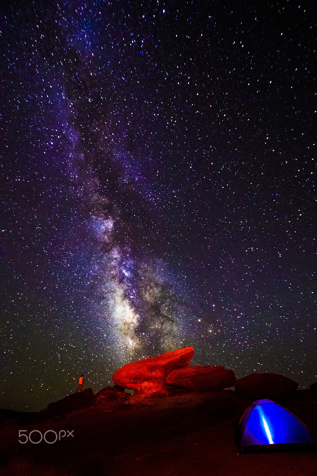 Nikon D800 + Nikon AF-S DX Nikkor 10-24mm F3-5-4.5G ED sample photo. Horseshoe bend galaxia with milky way photography