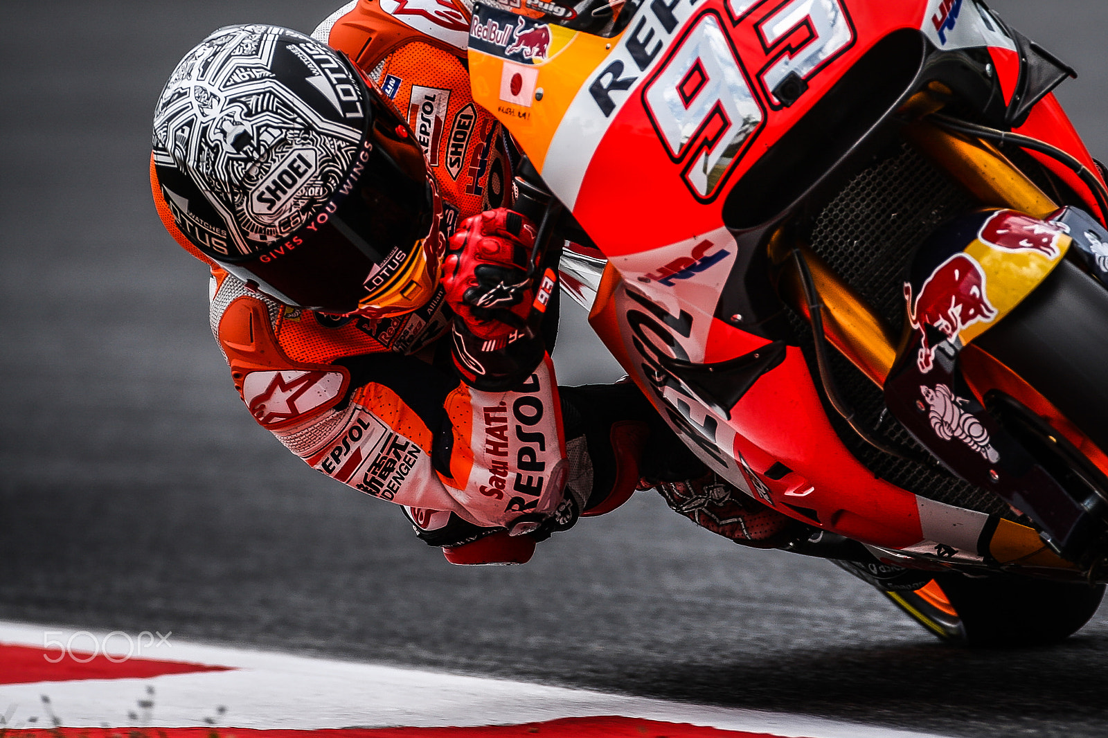 Canon EOS-1D Mark III + Canon EF 500mm F4L IS USM sample photo. Marc marquez #93 photography
