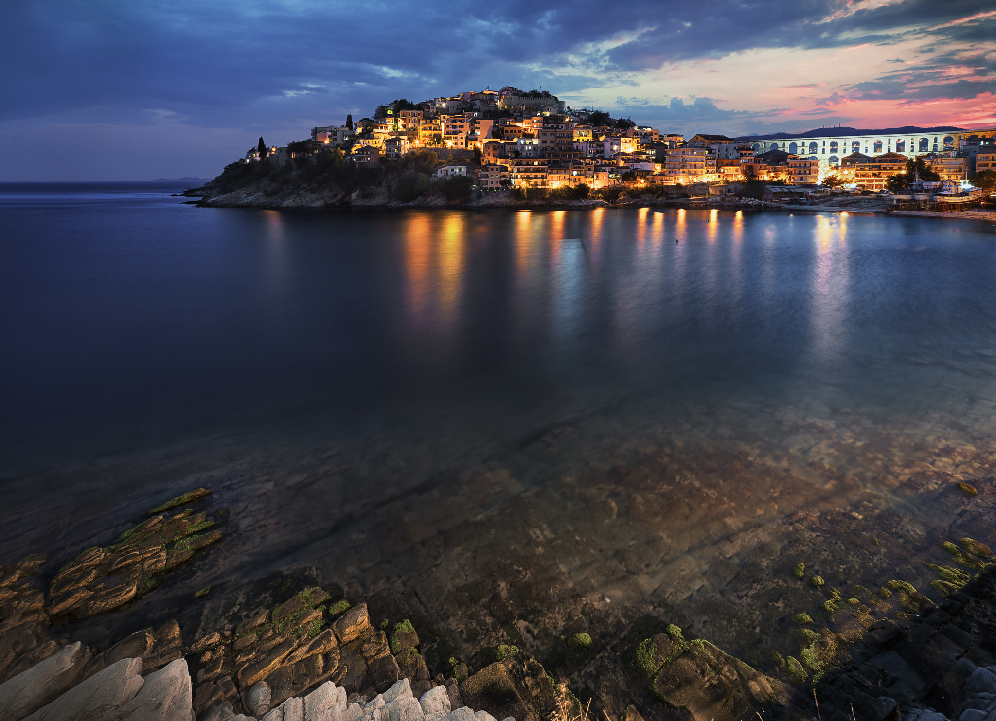 Nikon D810 + Sigma 12-24mm F4.5-5.6 EX DG Aspherical HSM sample photo. Kavala old town photography