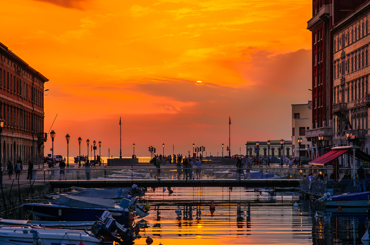 Pentax K-5 sample photo. Sunset in trieste photography