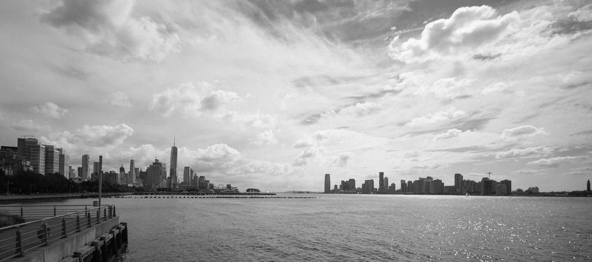 Sigma 10-20mm F4-5.6 EX DC HSM sample photo. Battery park and hoboken photography