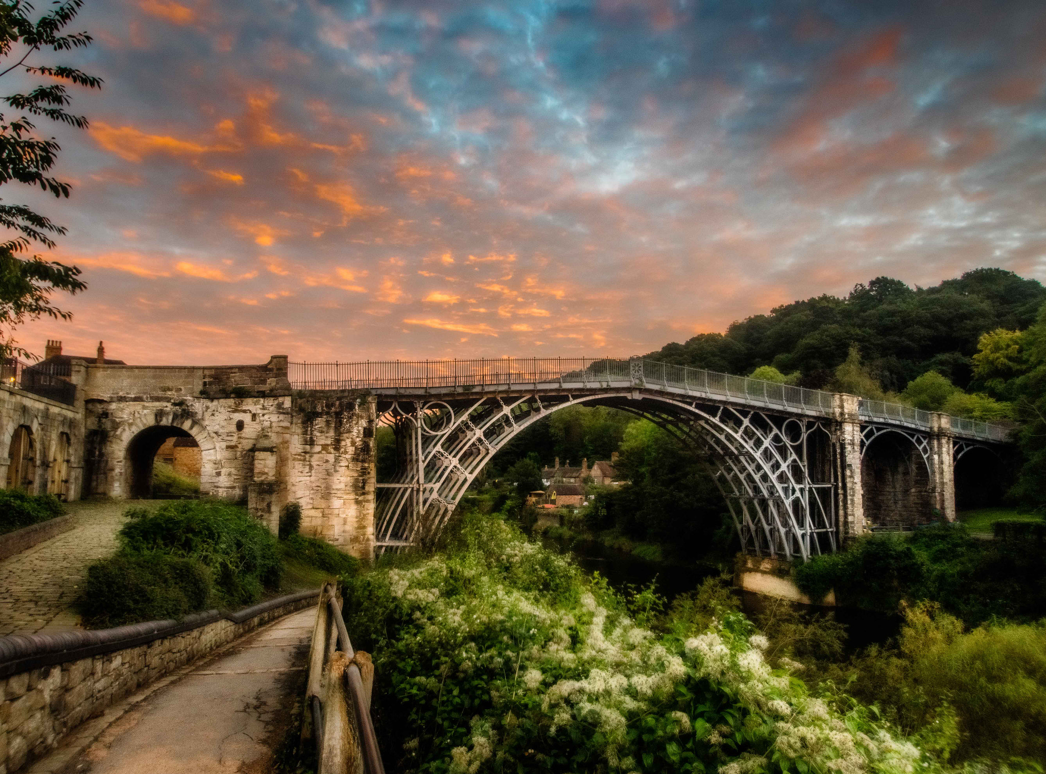 Pentax K-3 II sample photo. Ironbridge heritage site shropshire at goldenhour photography