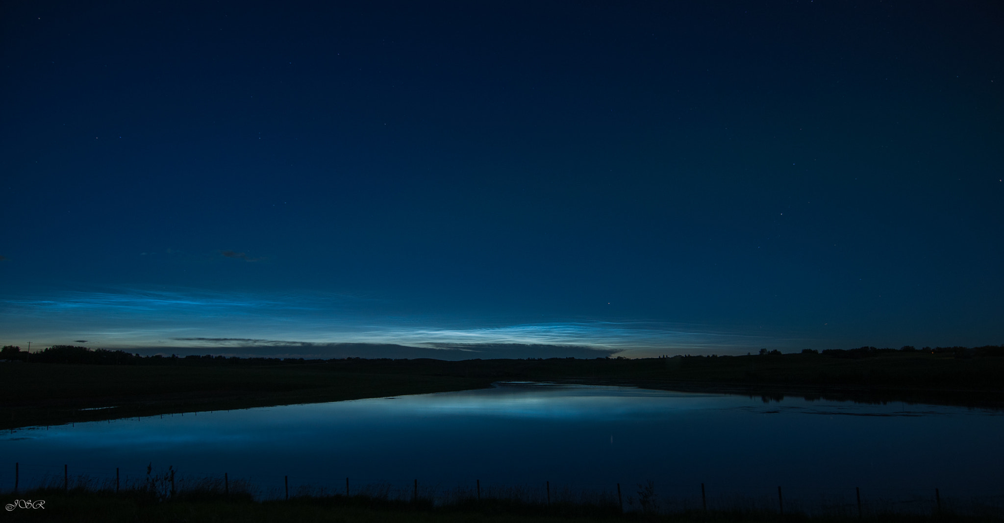 Nikon D5000 sample photo. Noctilucent clouds photography