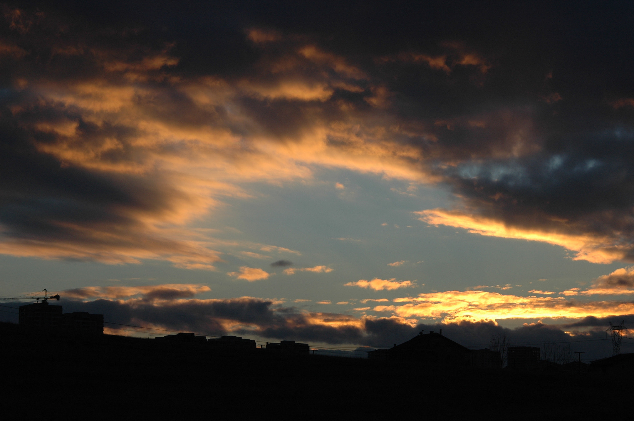 Nikon D70 + AF Nikkor 70-210mm f/4-5.6 sample photo. Winter sunset #2 photography