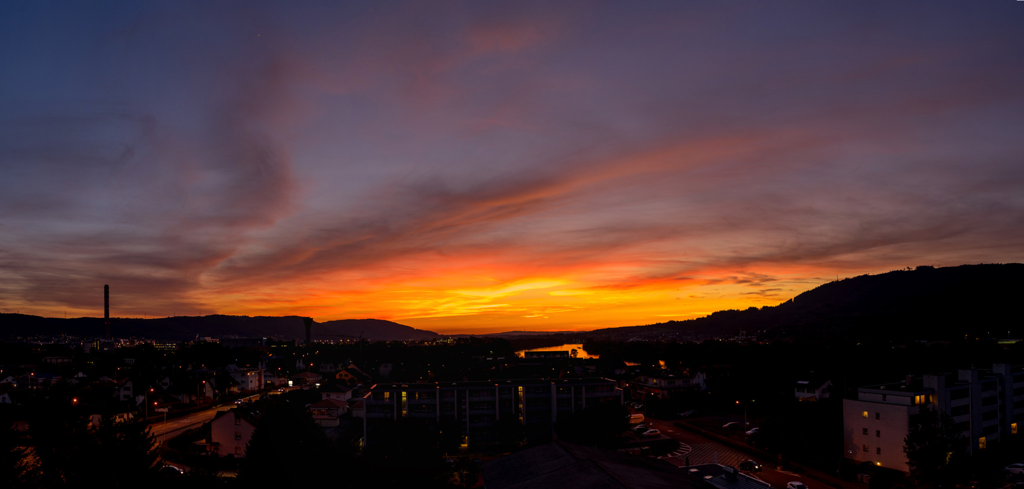 Sony a7 sample photo. Sunset and rhein, fricktal, switzerland/germany photography