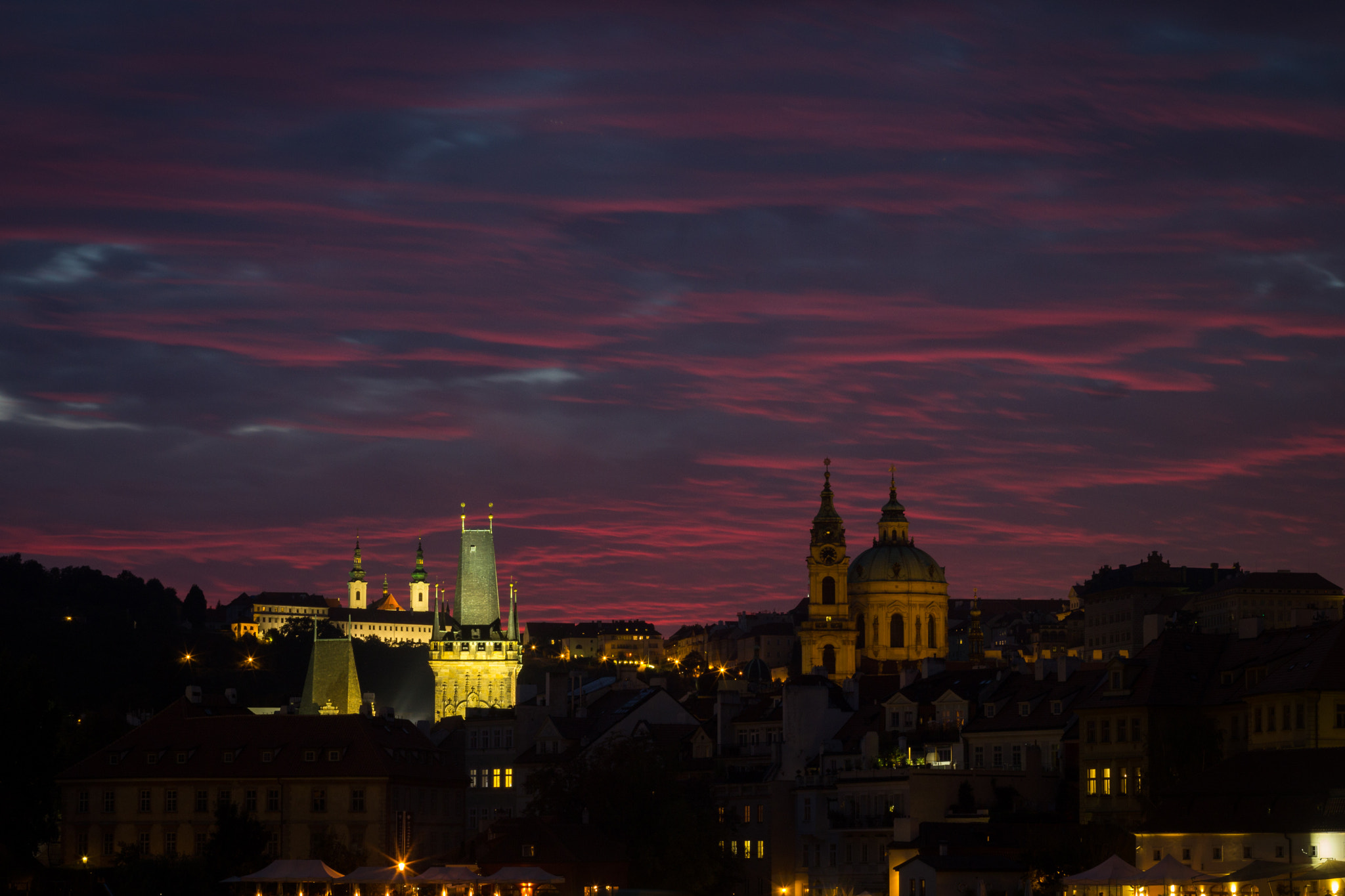 Canon EF 35-80mm f/4-5.6 sample photo. Cloudy night photography