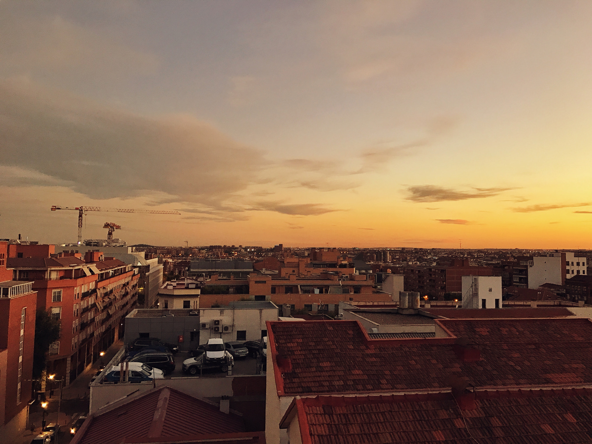 Apple iPhone9,4 sample photo. Madrid skies photography