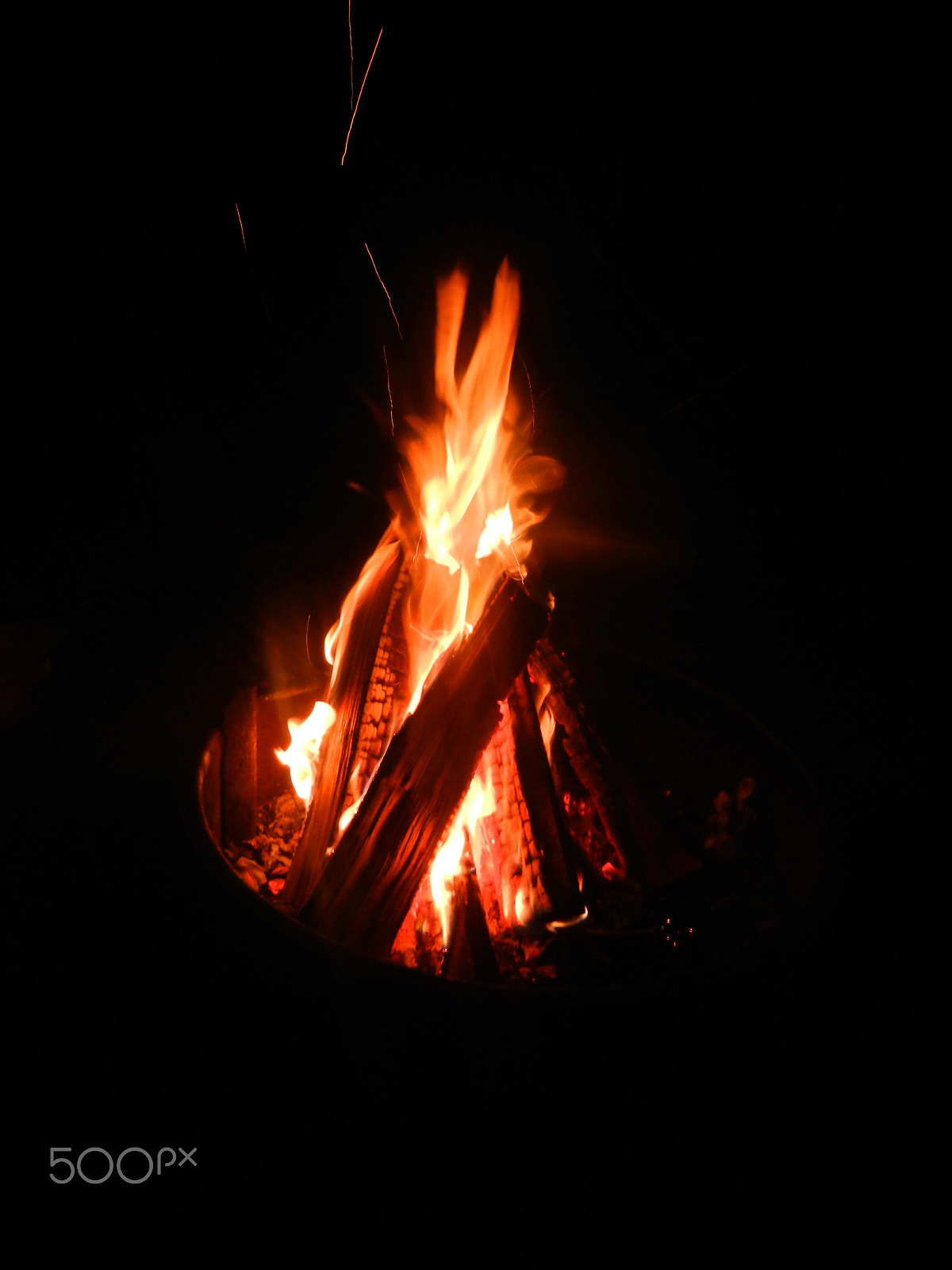 Nikon Coolpix S9100 sample photo. Fire photography