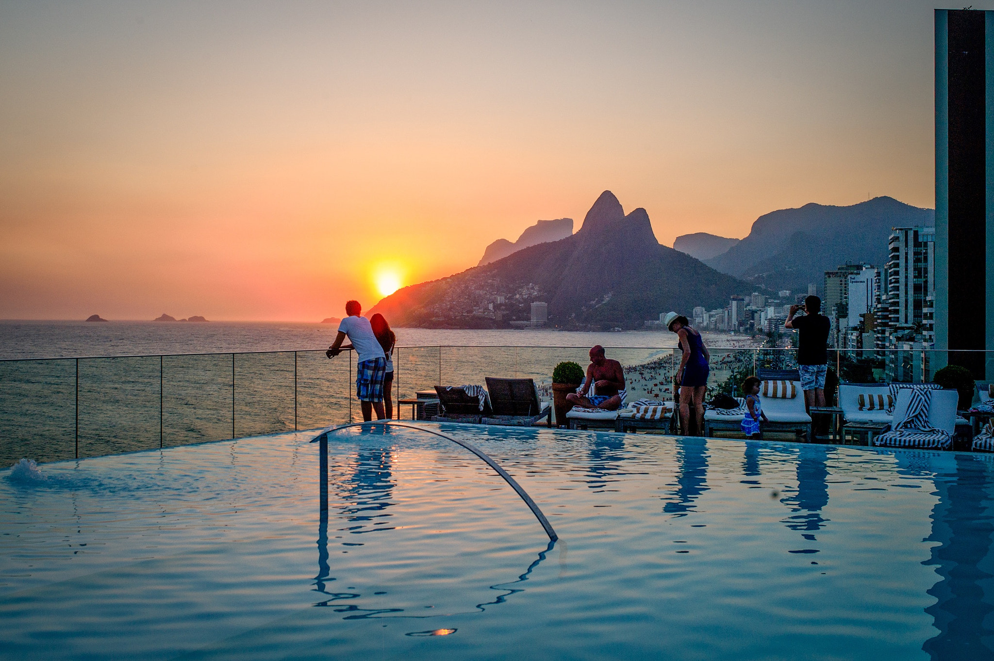 Leica M9 + Leica Summicron-M 28mm F2 ASPH sample photo. Sun set in rio - the two brothers photography