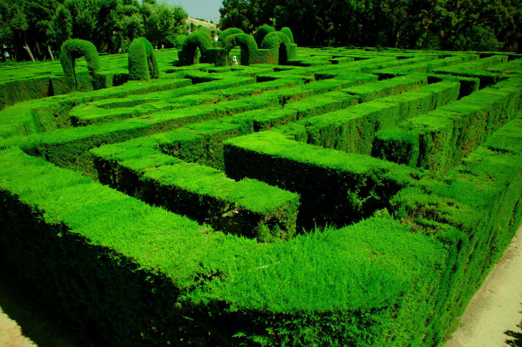 Nikon D5000 sample photo. Barcelona labyrinth photography