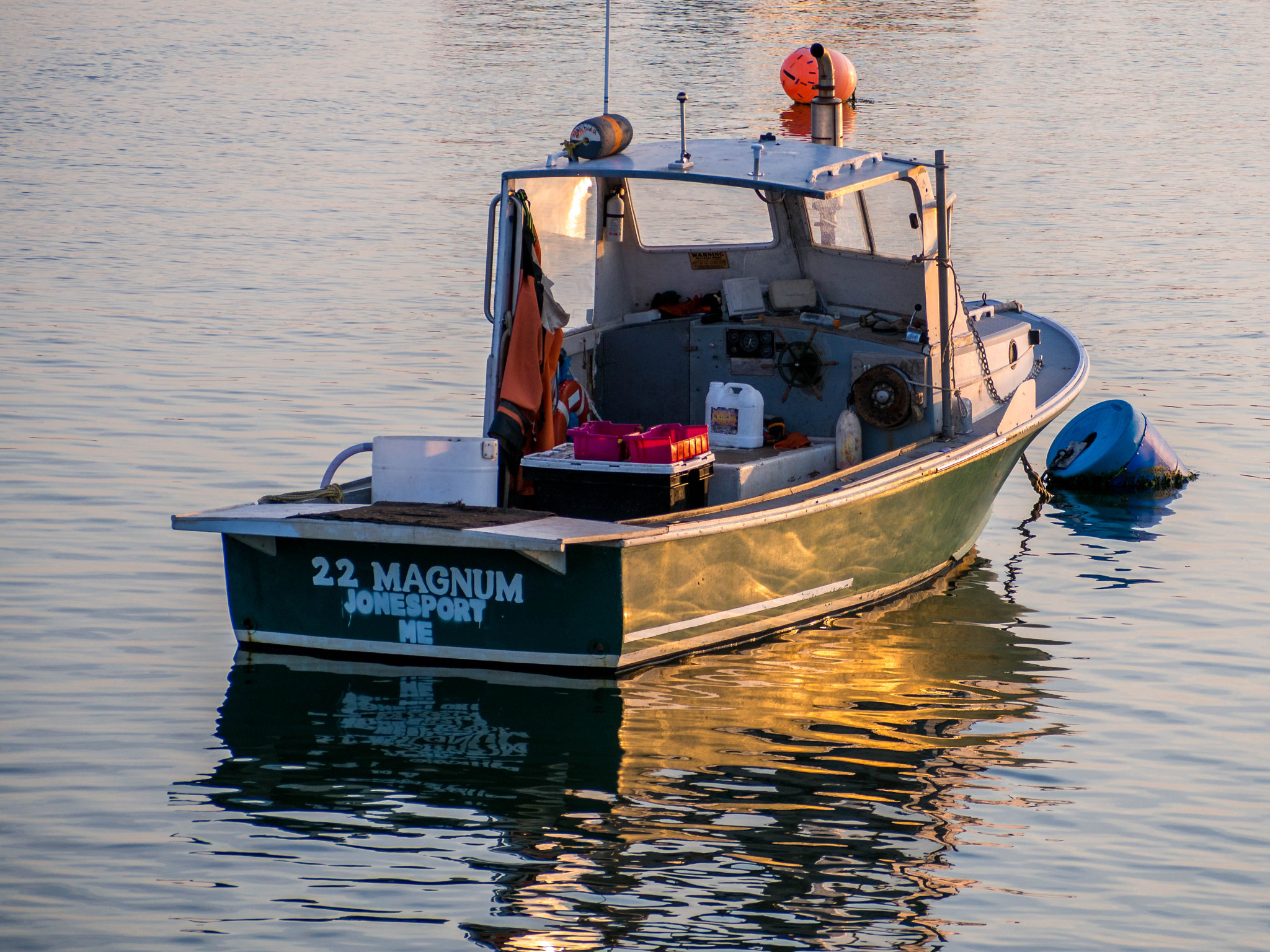 Olympus OM-D E-M5 sample photo. Lobster boat photography